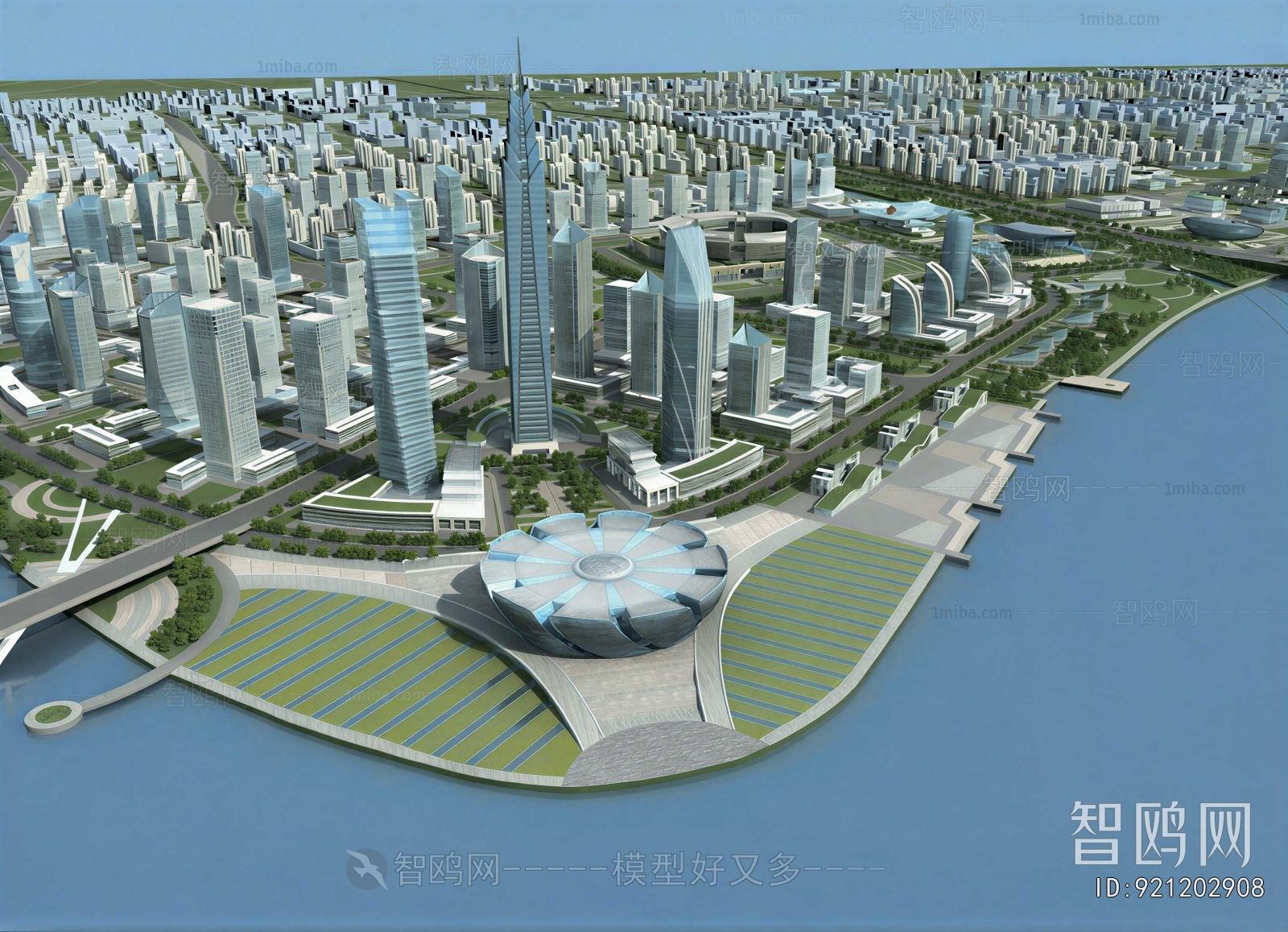 Modern Architectural Bird's-eye View Planning