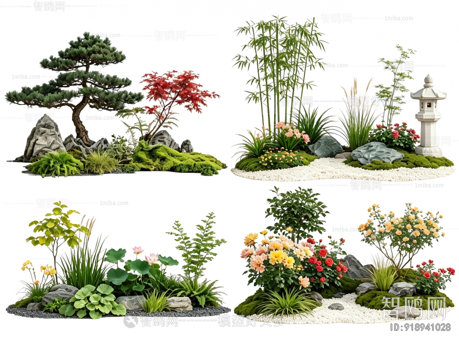 New Chinese Style Plant Landscaping
