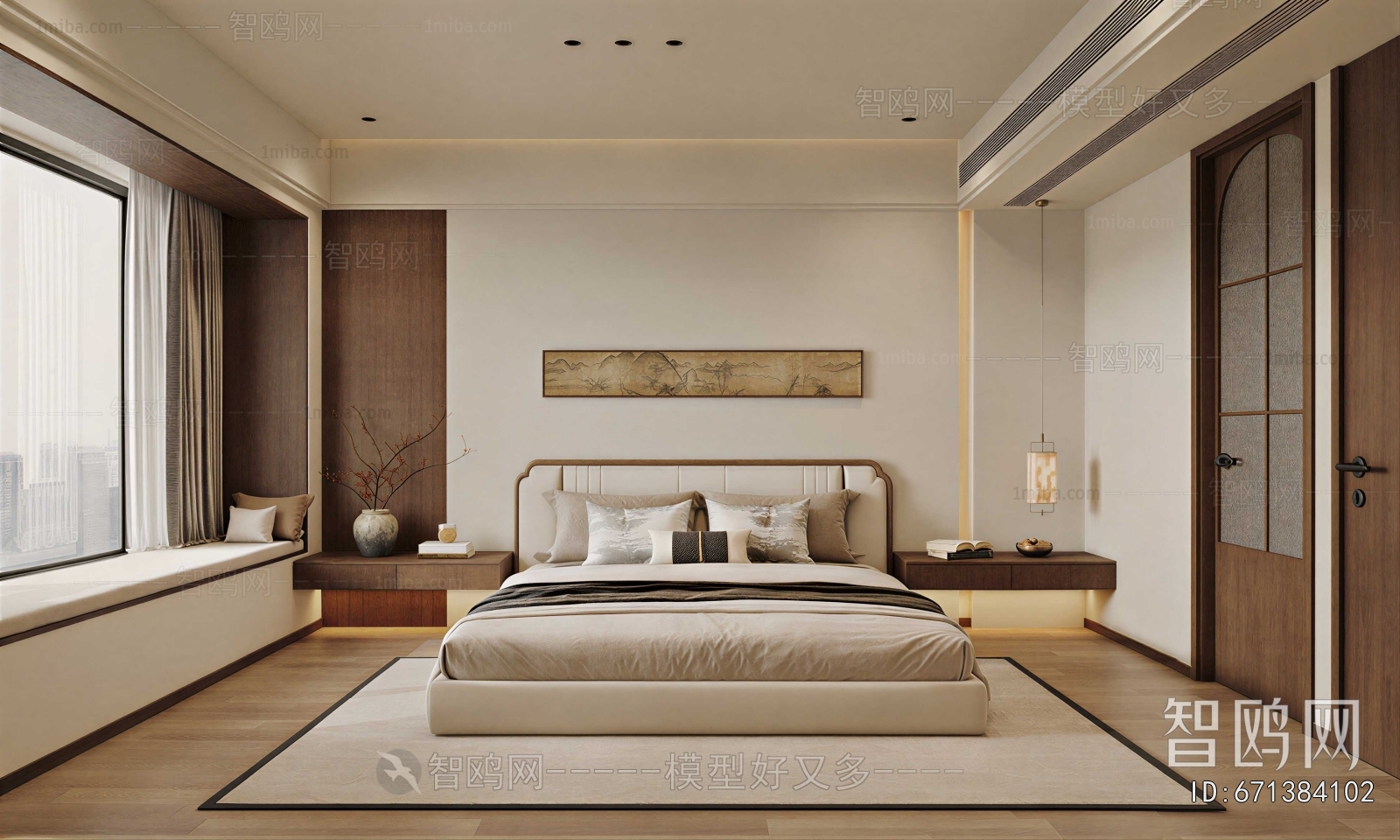 New Chinese Style Bedroom