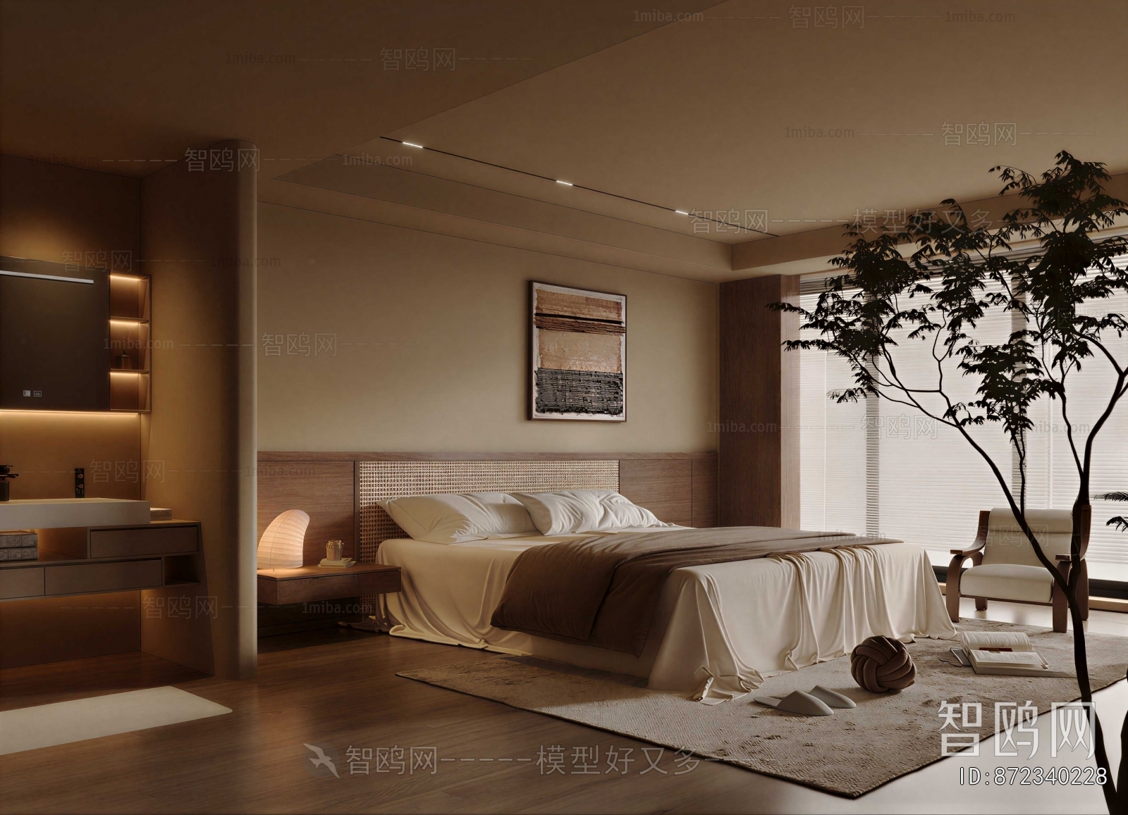 Wabi-sabi Style Bedroom