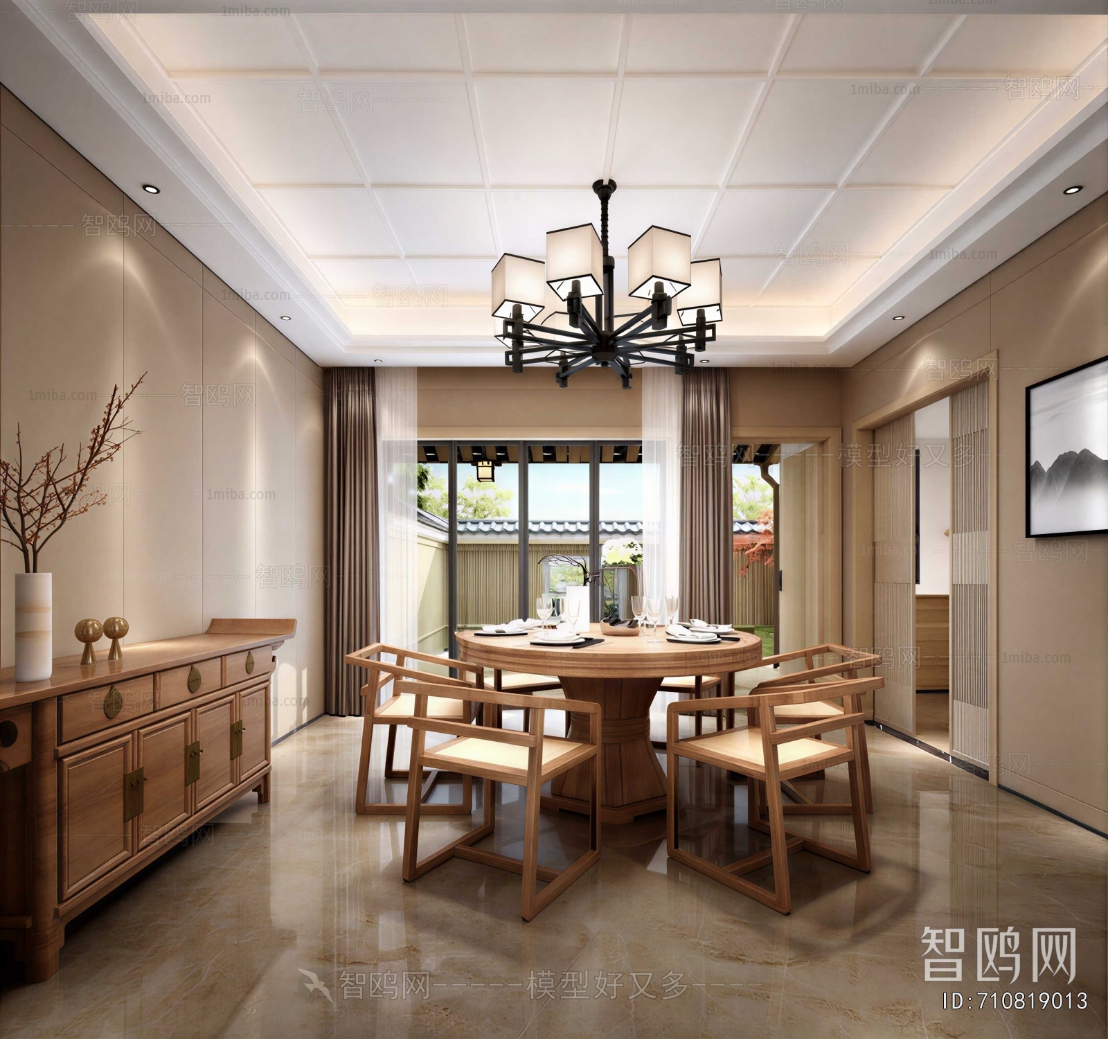 New Chinese Style Dining Room