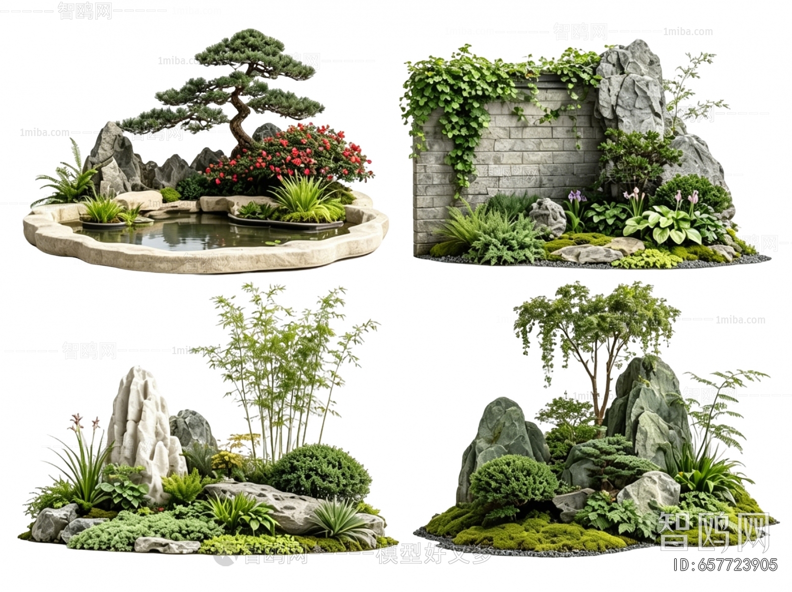 New Chinese Style Plant Landscaping