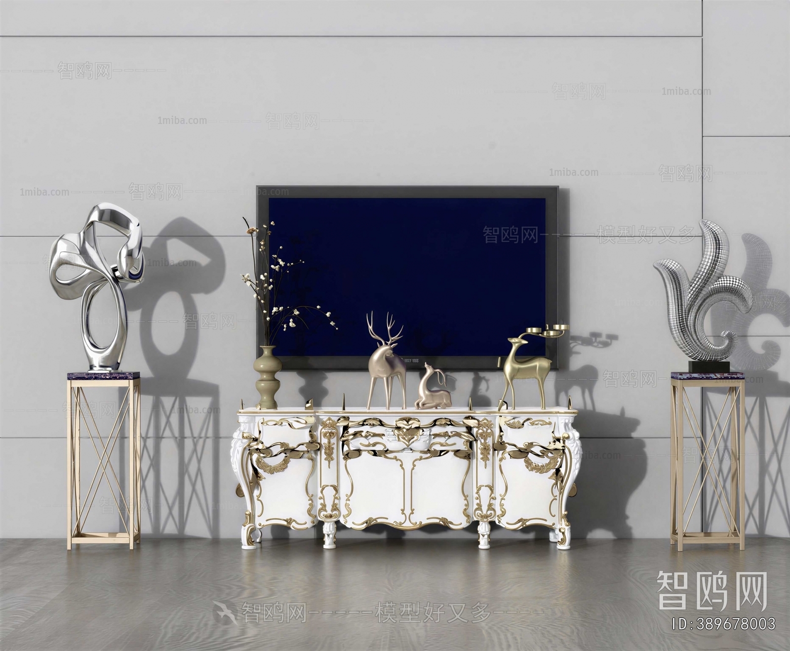 European Style TV Cabinet