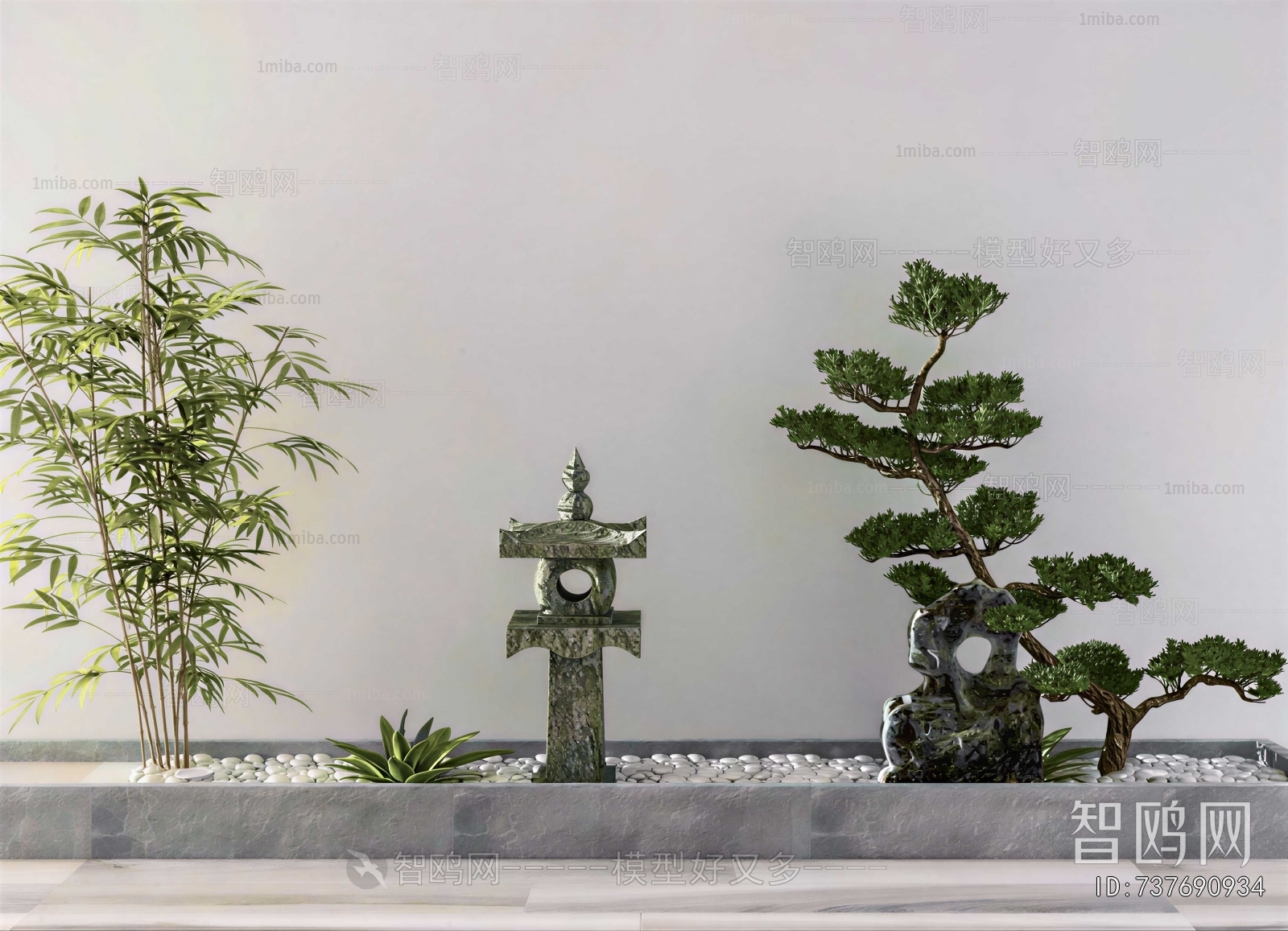 New Chinese Style Plant Landscaping