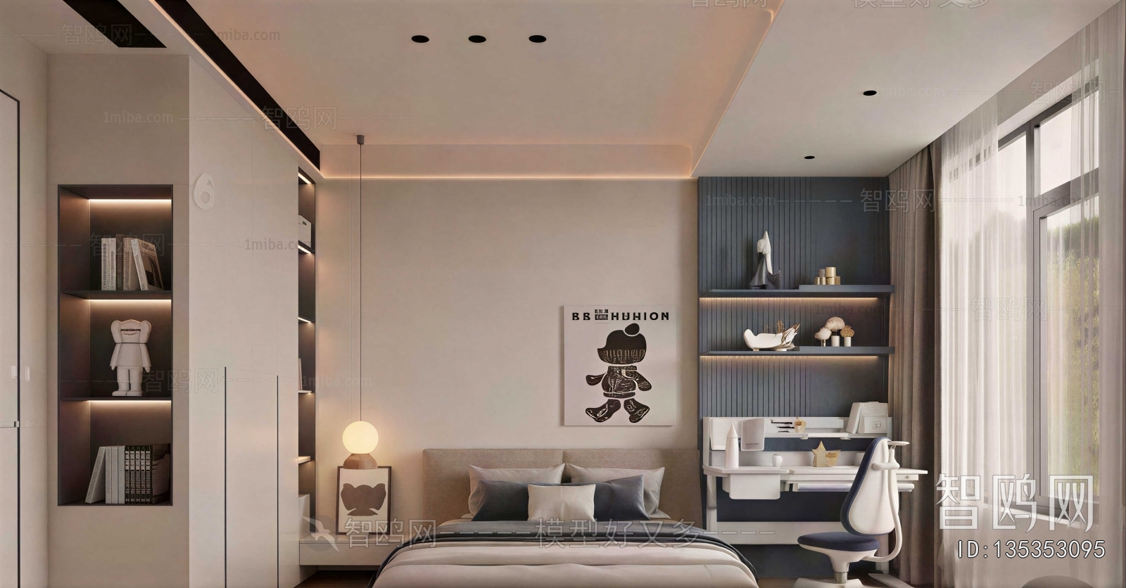 Modern Boy's Room And Son's Room