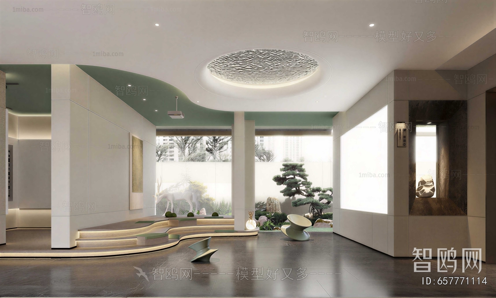 Modern Office Reception Desk