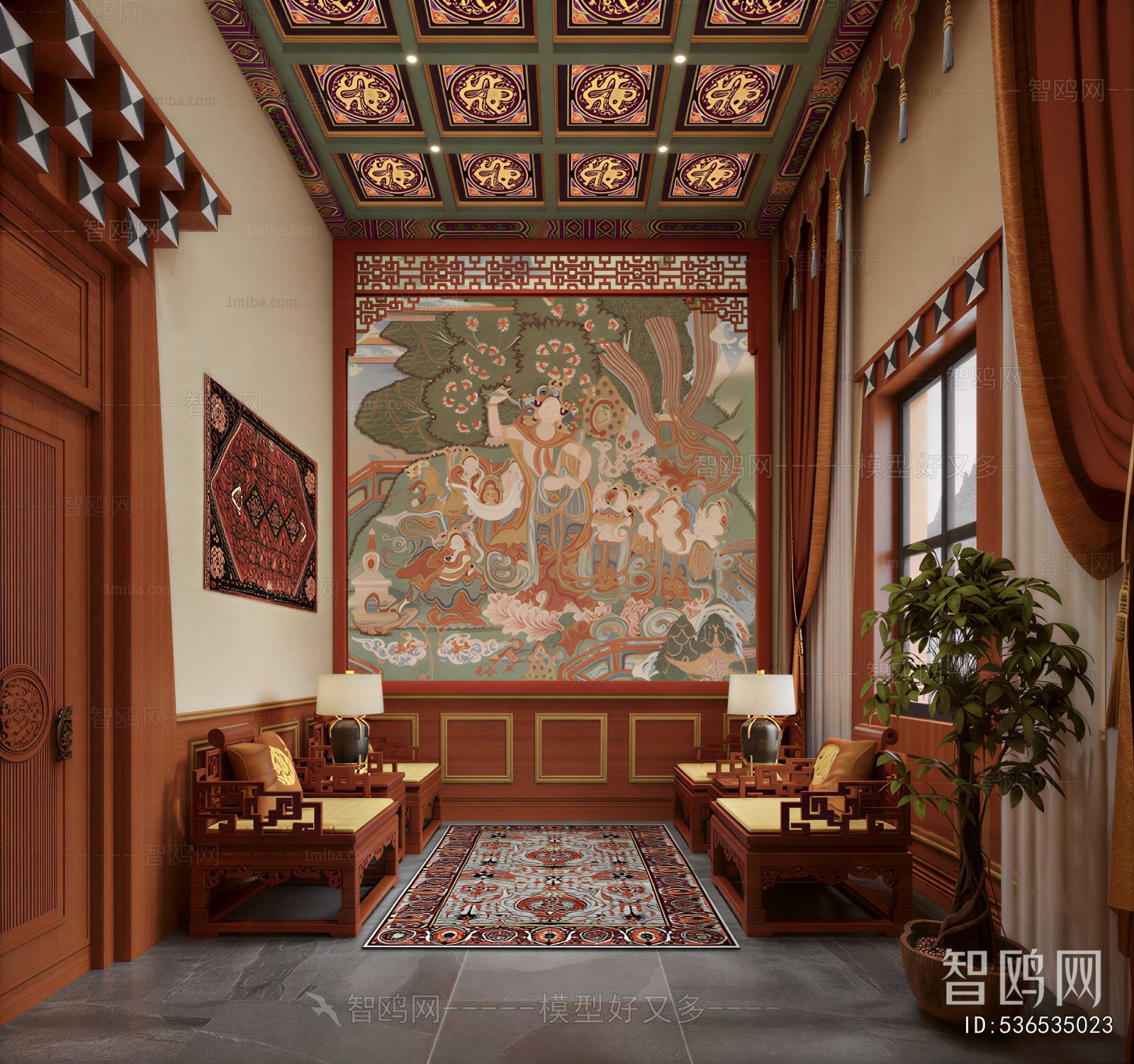 Chinese Style A Living Room