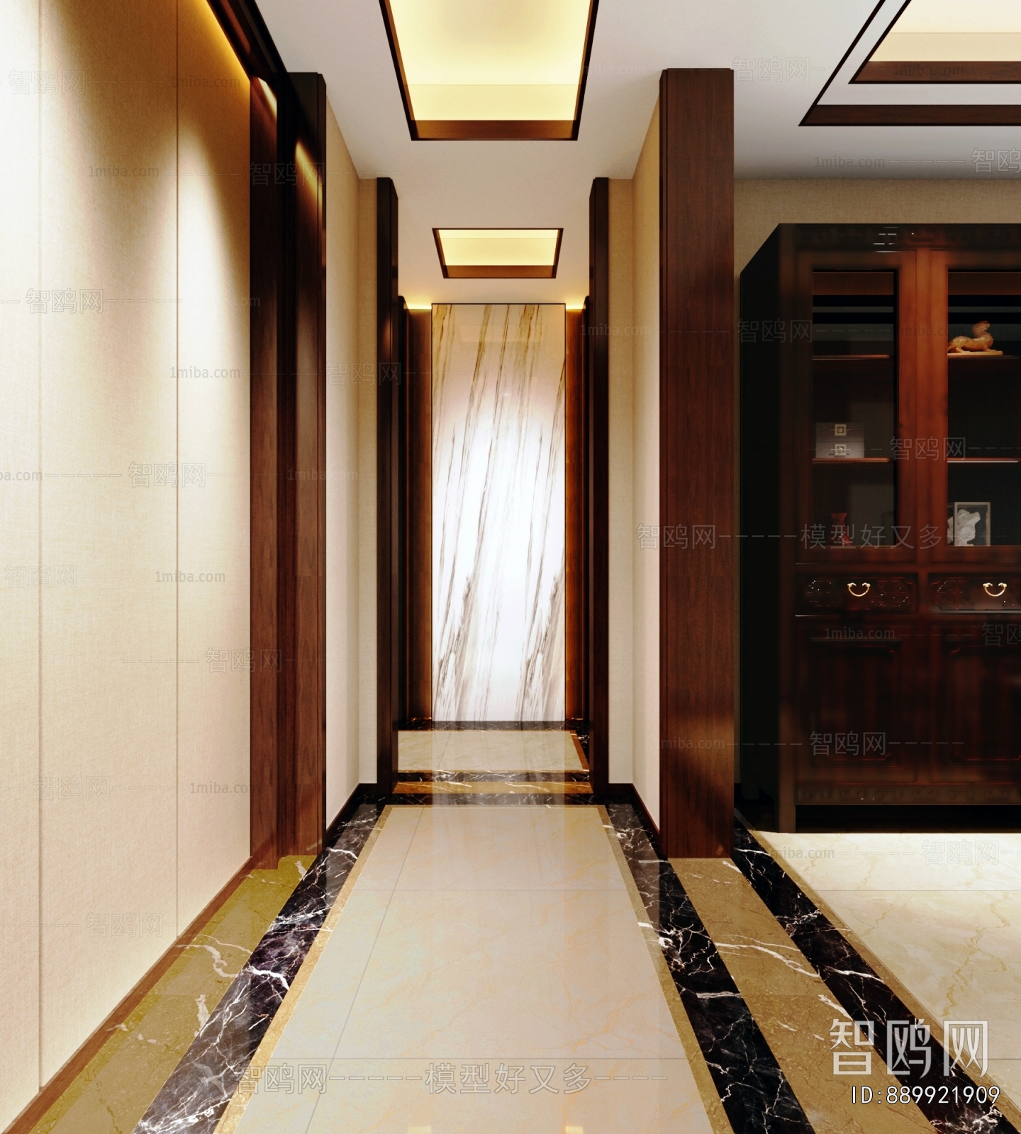 New Chinese Style A Living Room