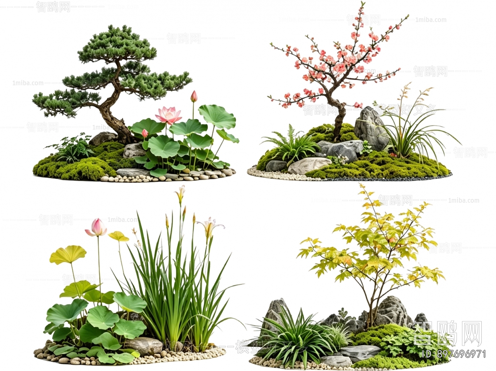 New Chinese Style Plant Landscaping