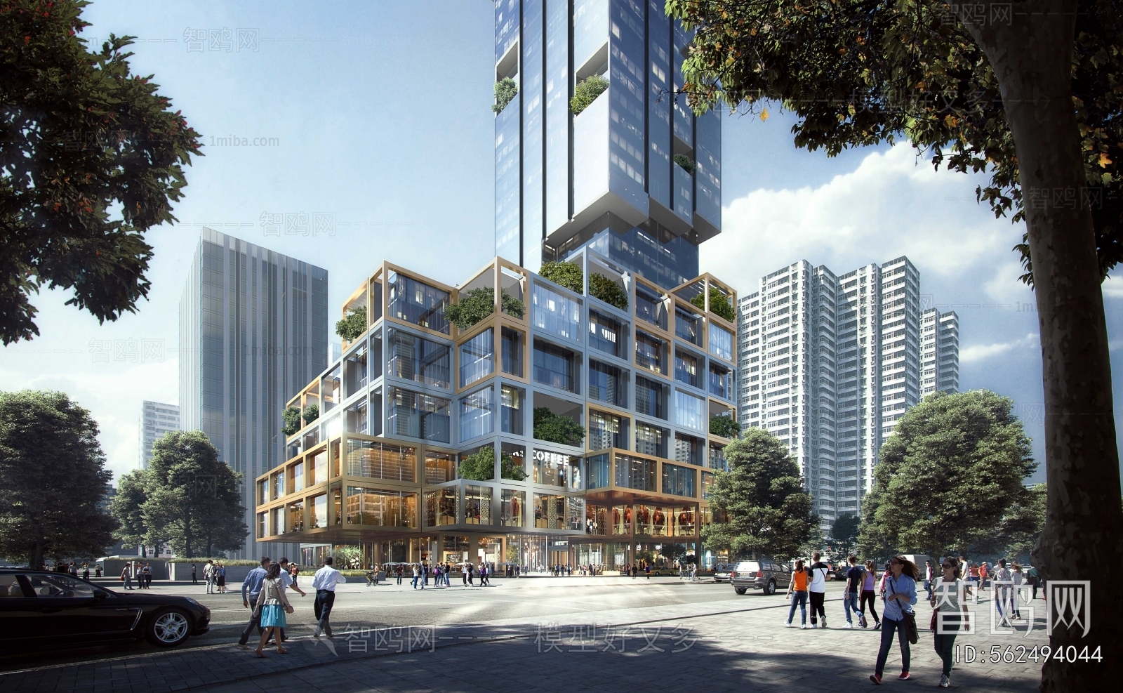 Modern Appearance Of Commercial Building