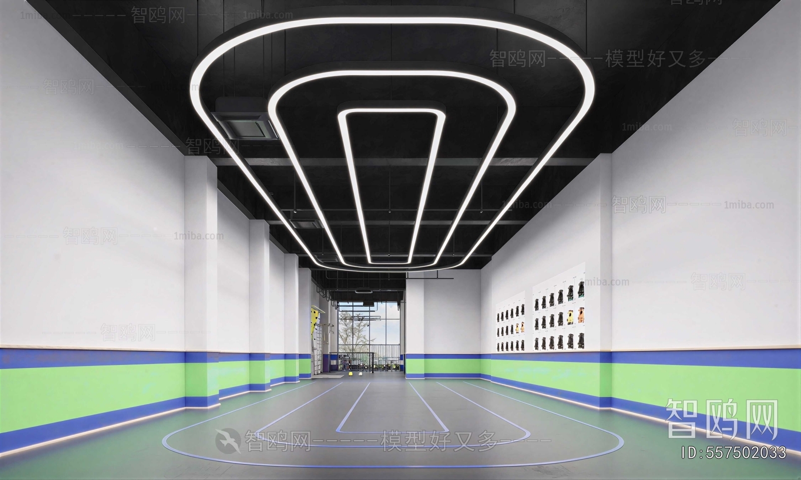 Modern Indoor Stadium