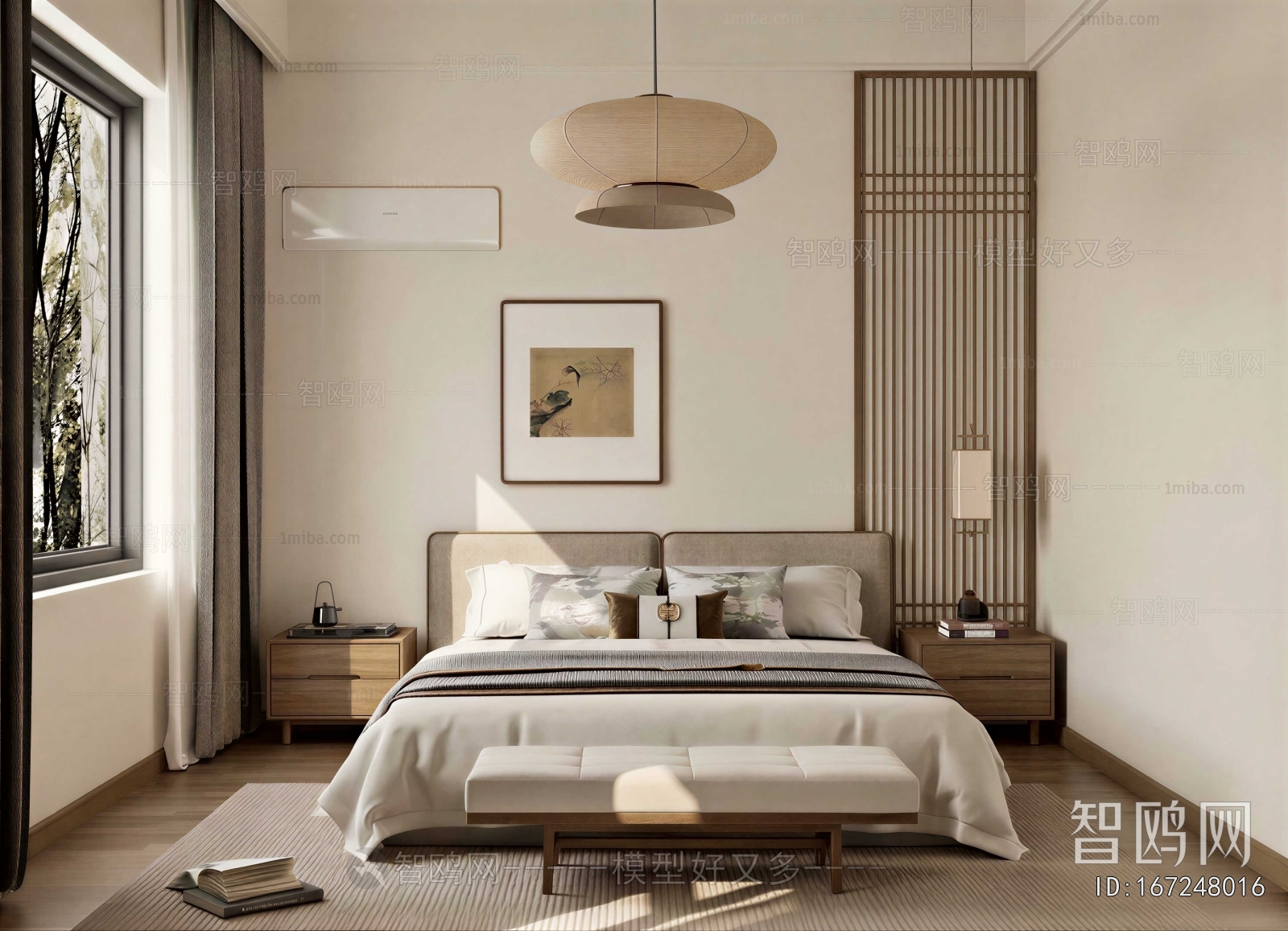 New Chinese Style Bedroom