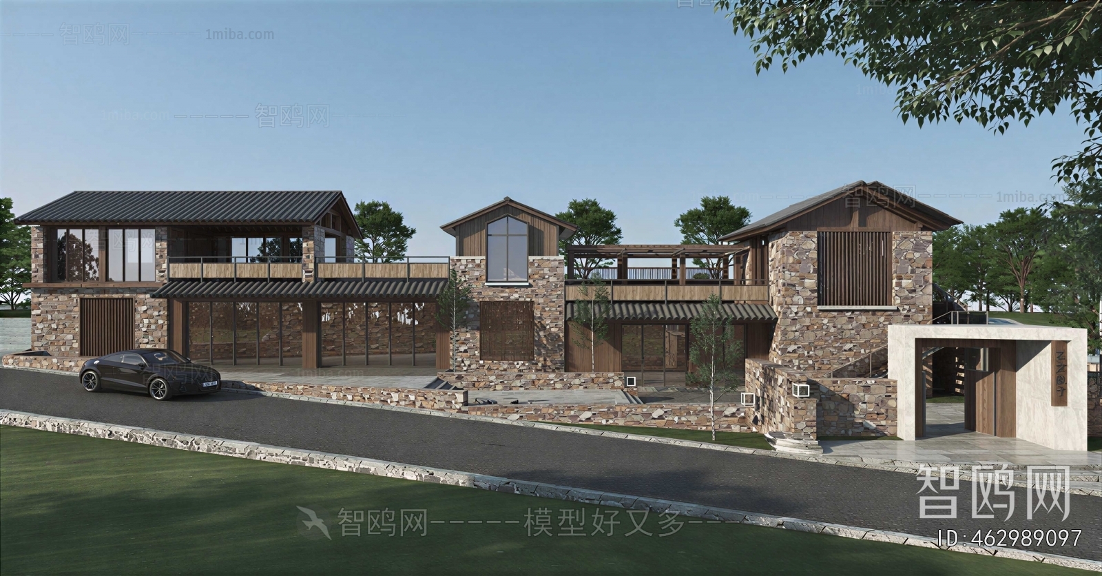 New Chinese Style Courtyard/landscape