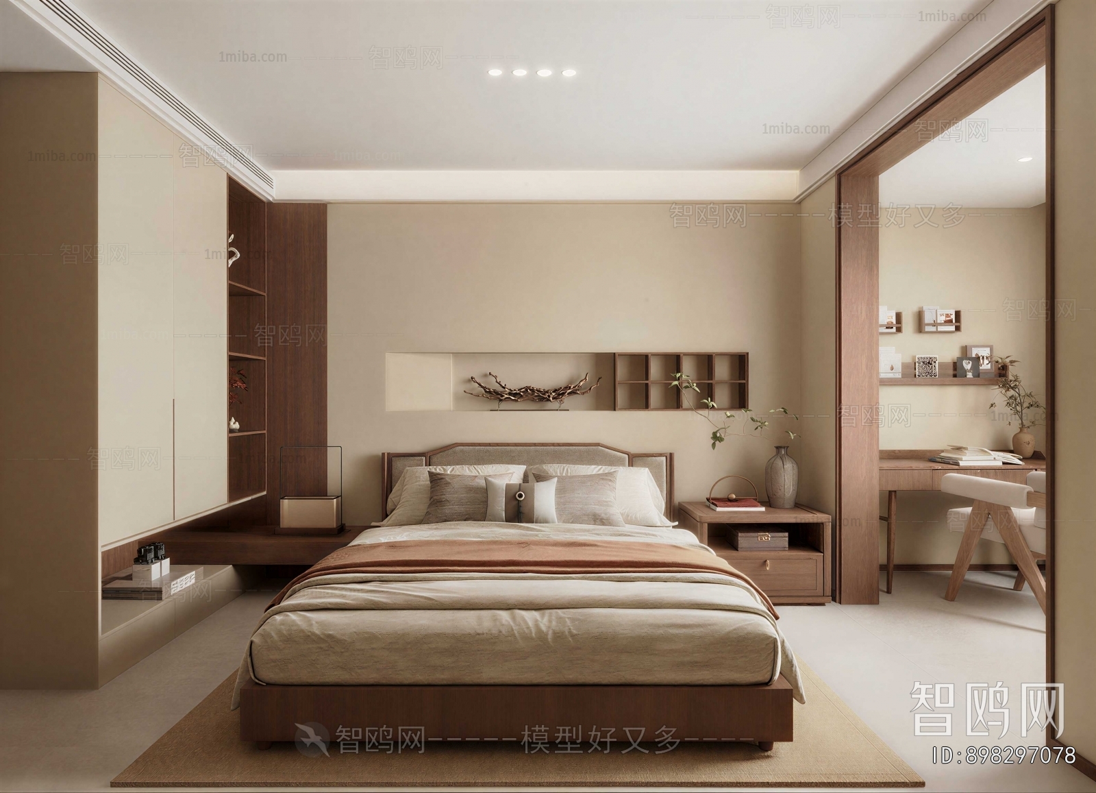 New Chinese Style Bedroom