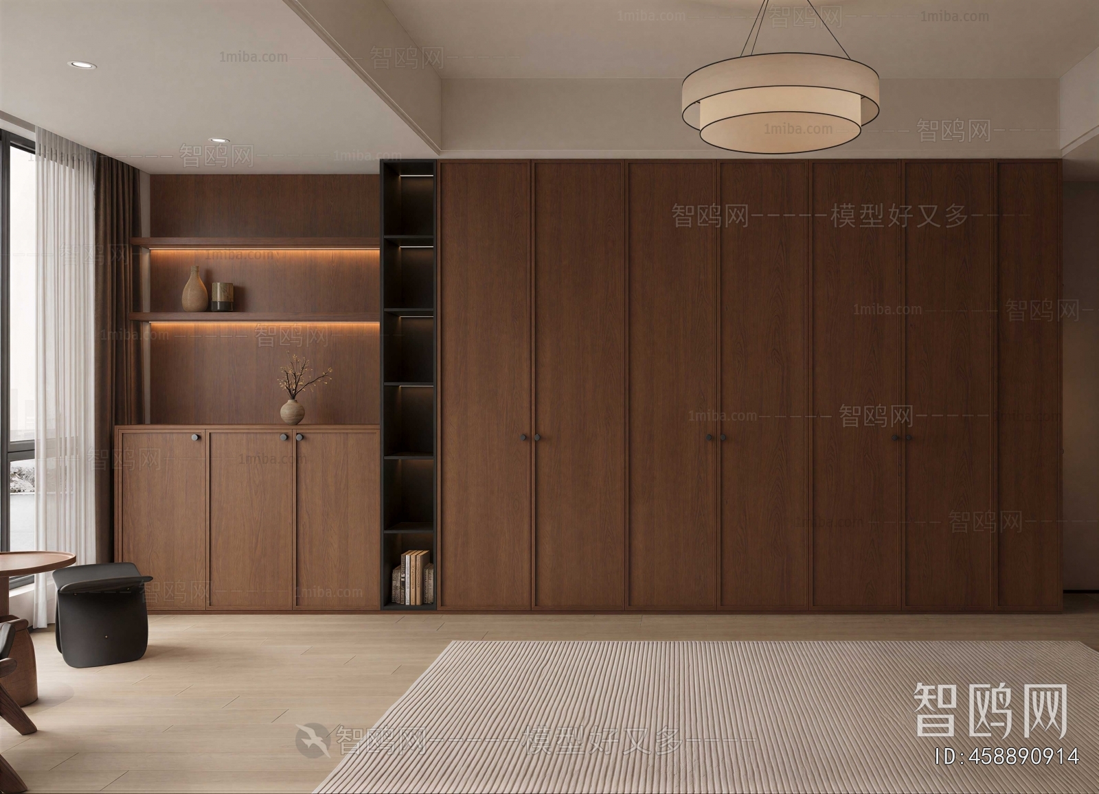 Modern Clothes Storage Area