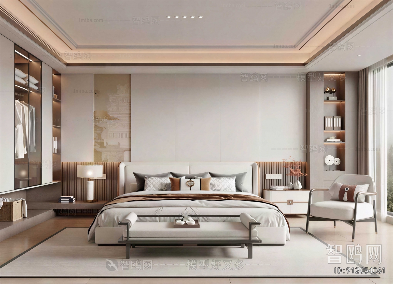 New Chinese Style Bedroom