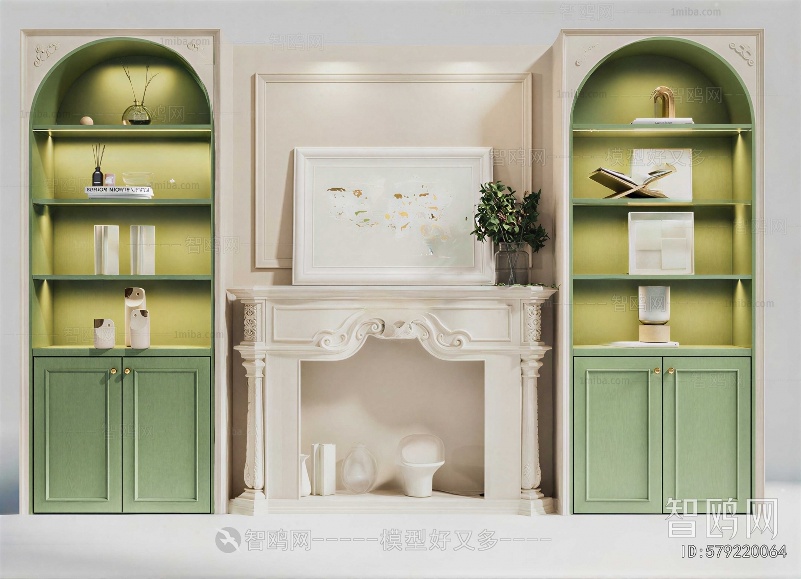 European Style Fireplace