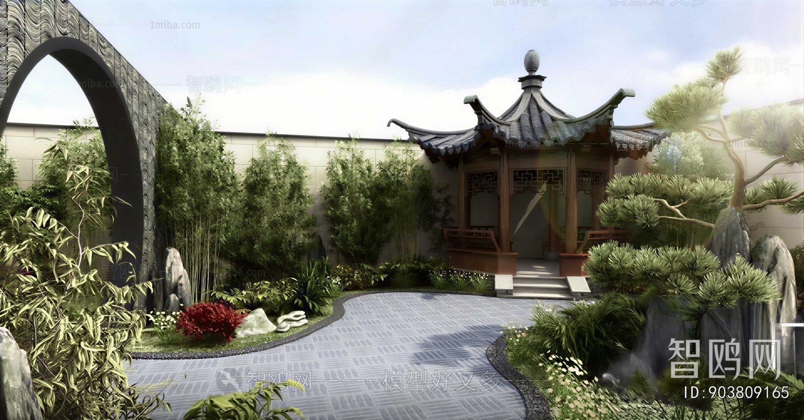 New Chinese Style Courtyard/landscape