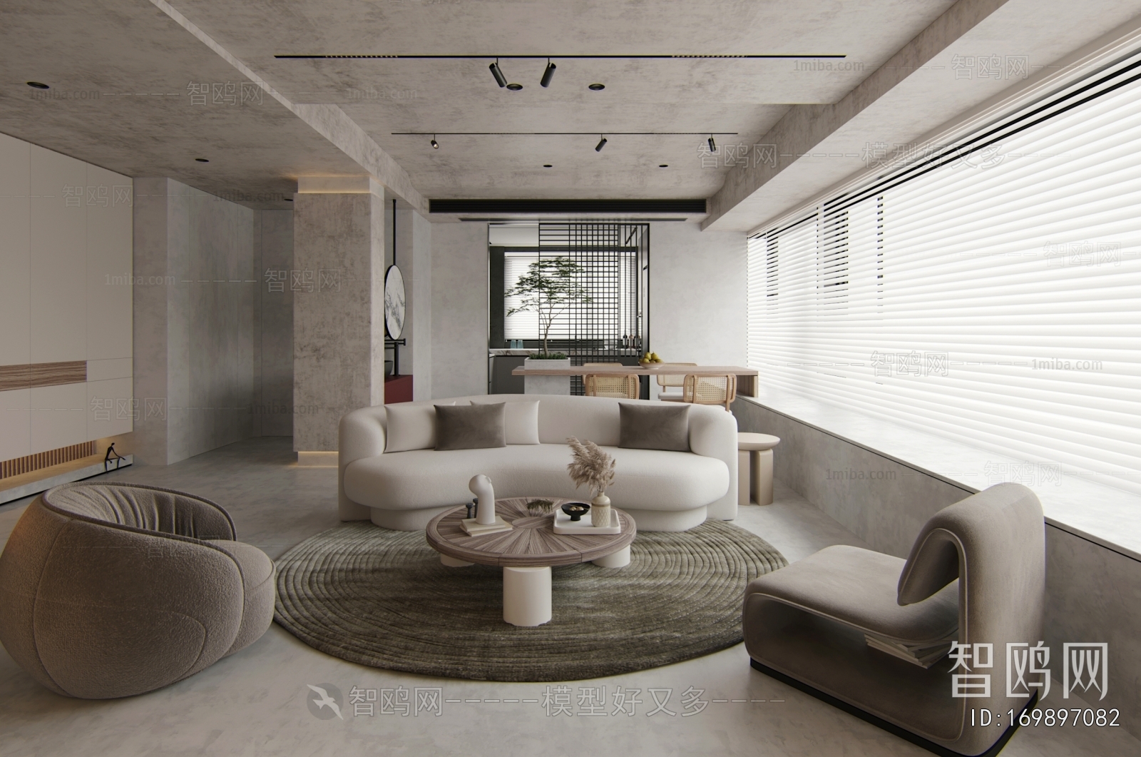 Wabi-sabi Style A Living Room