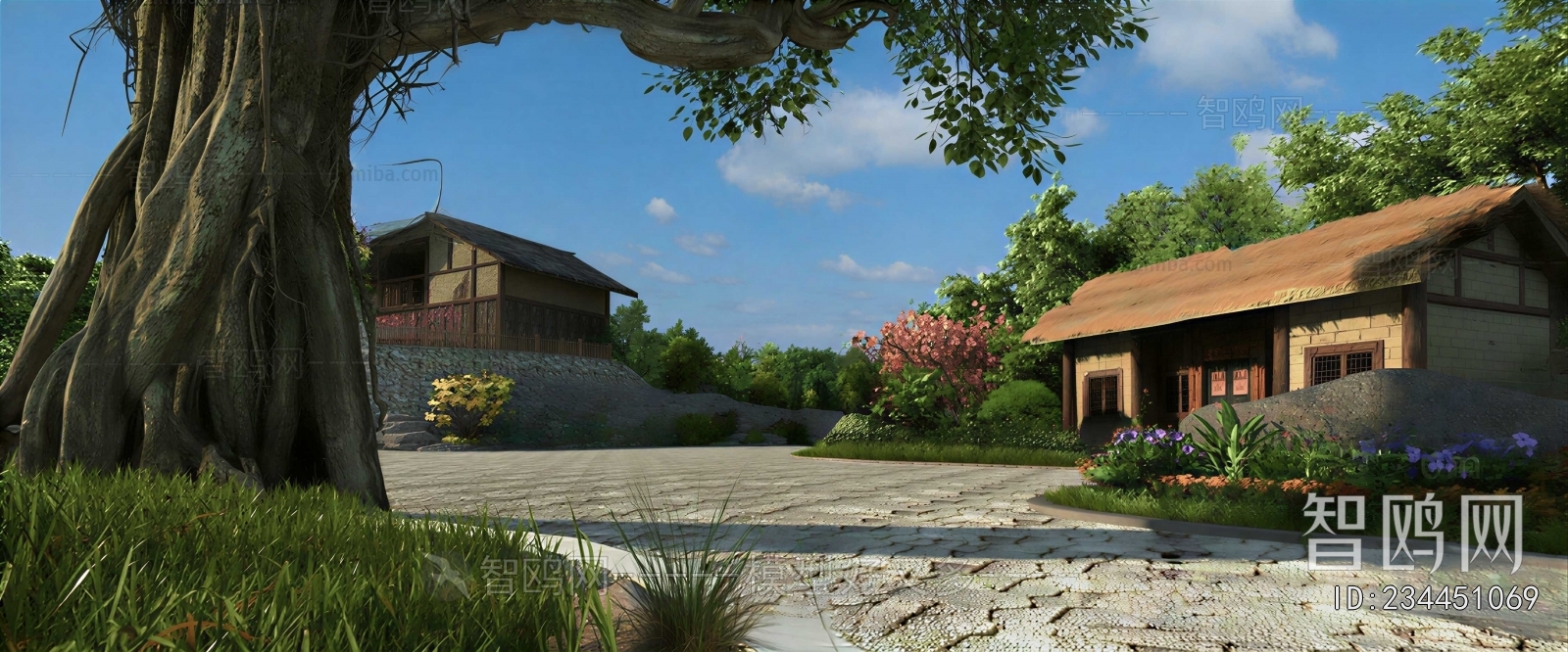 New Chinese Style Courtyard/landscape