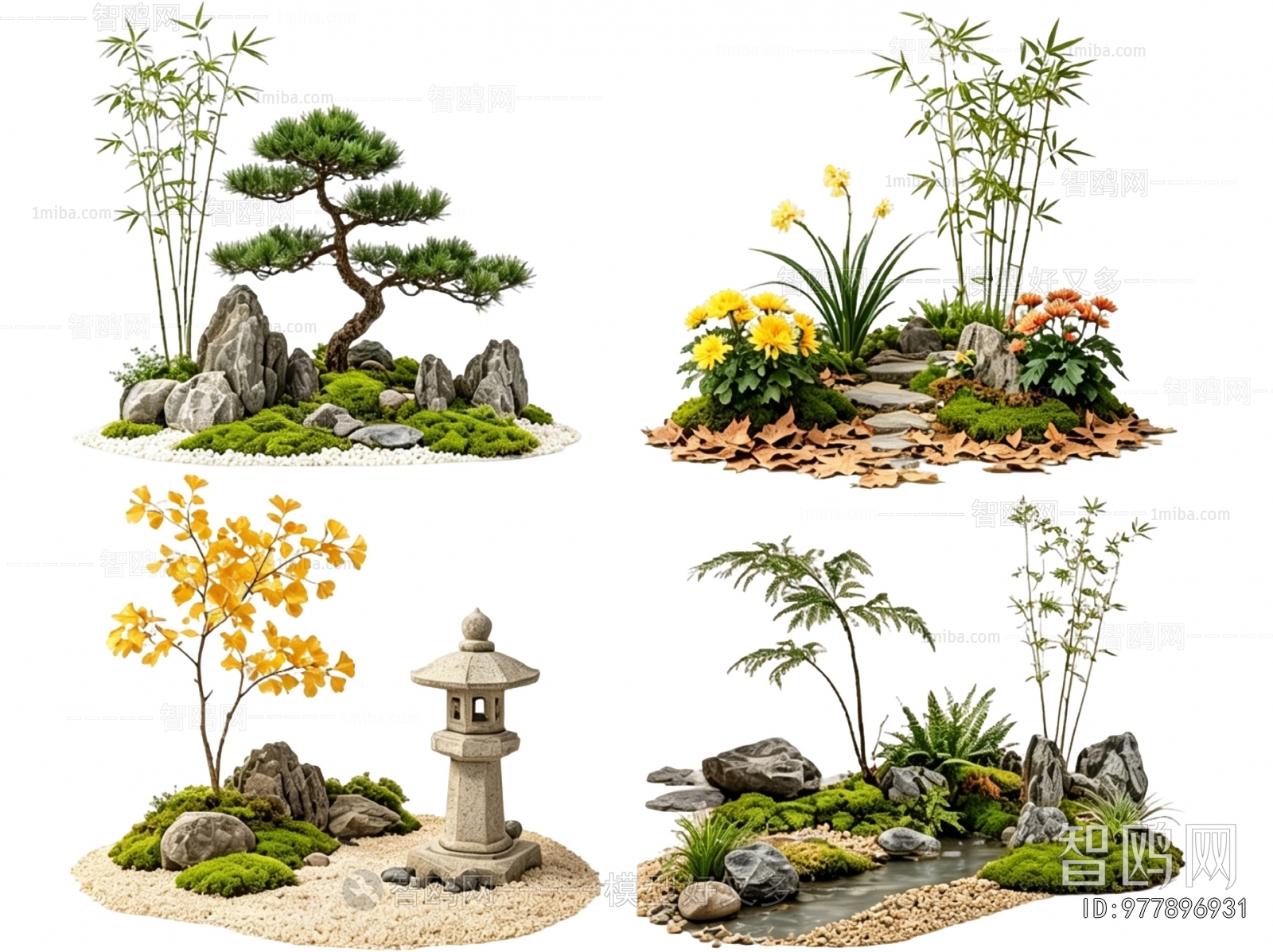 New Chinese Style Plant Landscaping