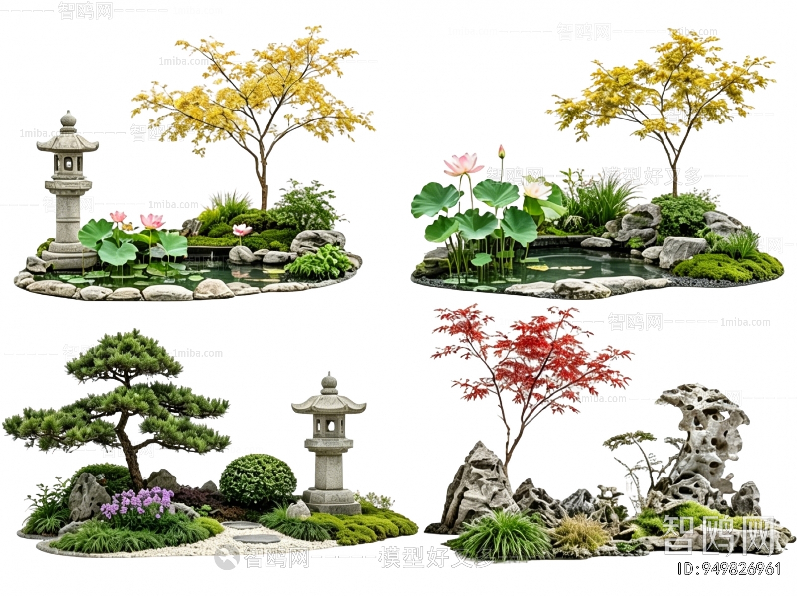 New Chinese Style Plant Landscaping