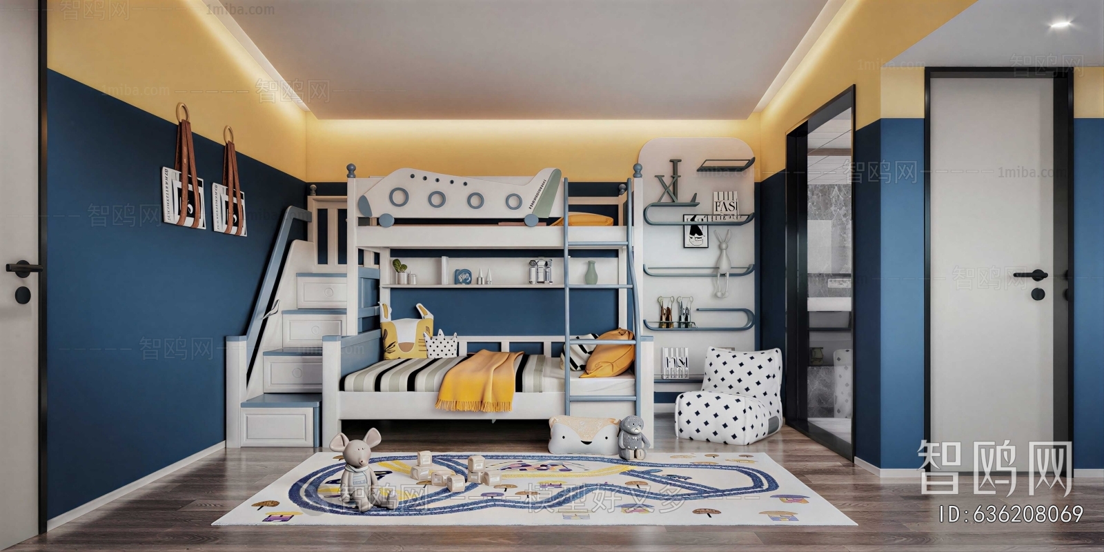 Modern Boy's Room And Son's Room