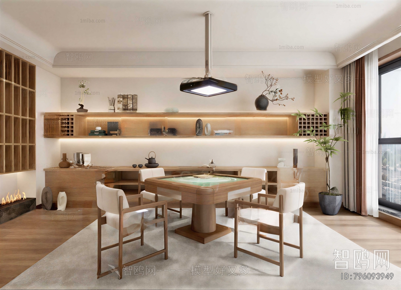 New Chinese Style Chess And Card Room