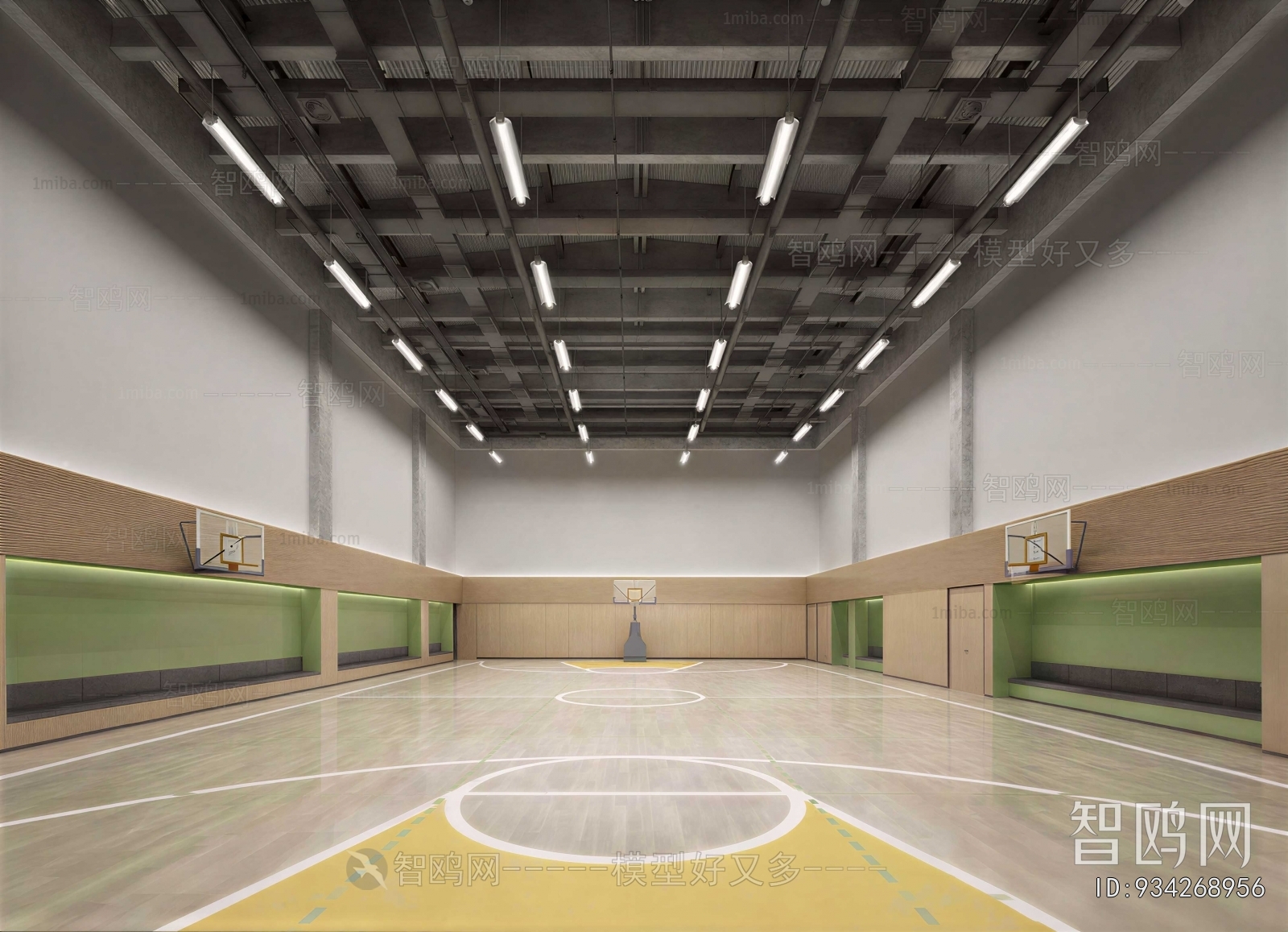 Modern Basketball Arena