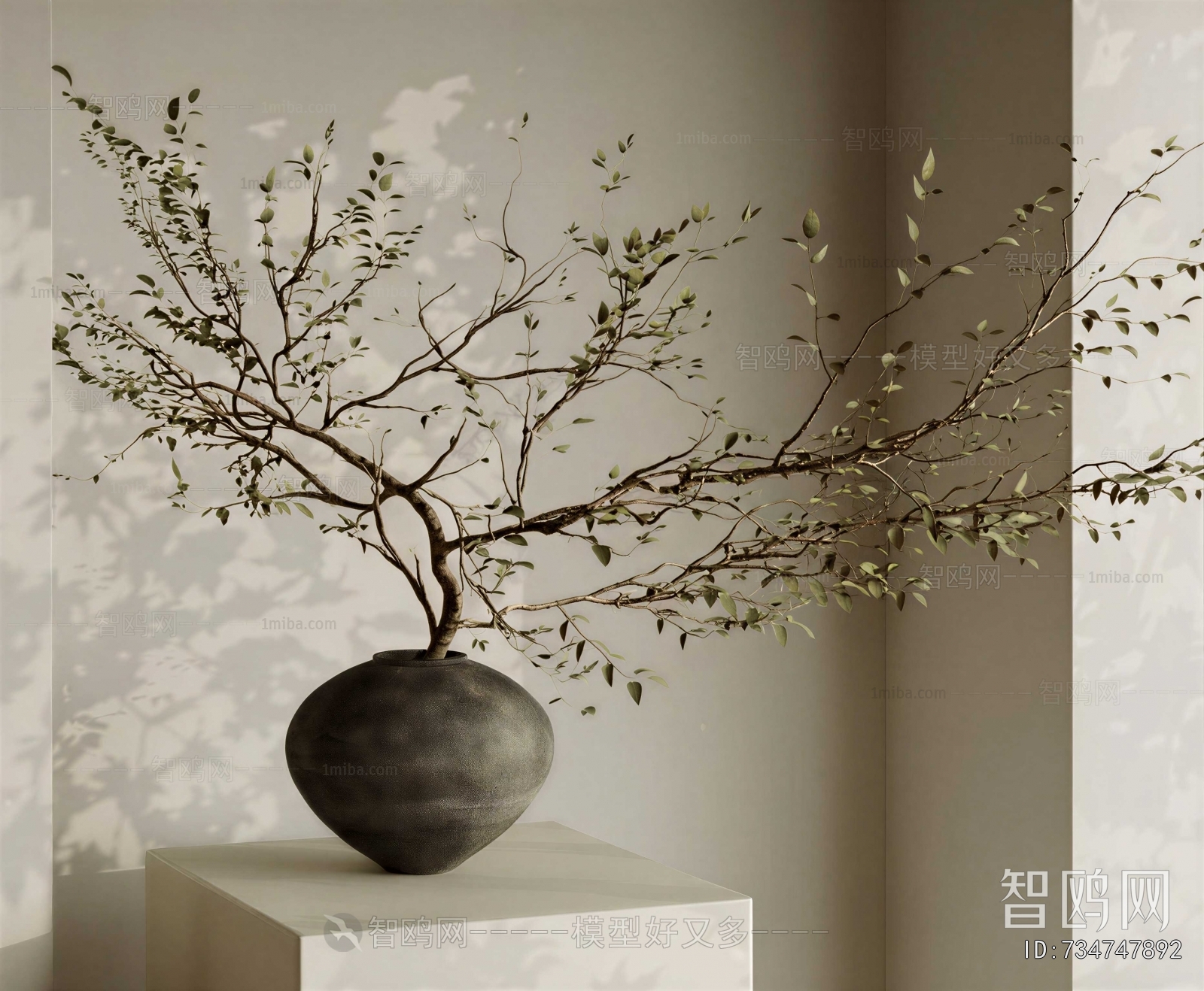 Wabi-sabi Style Dried Branch