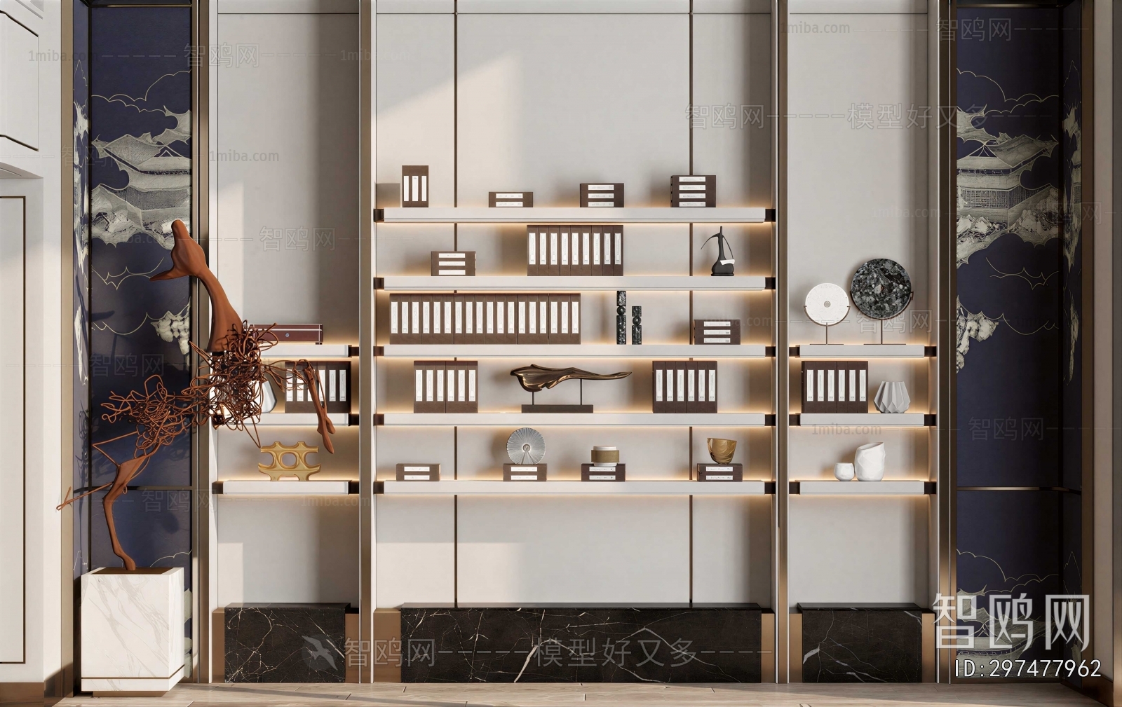 New Chinese Style Bookcase