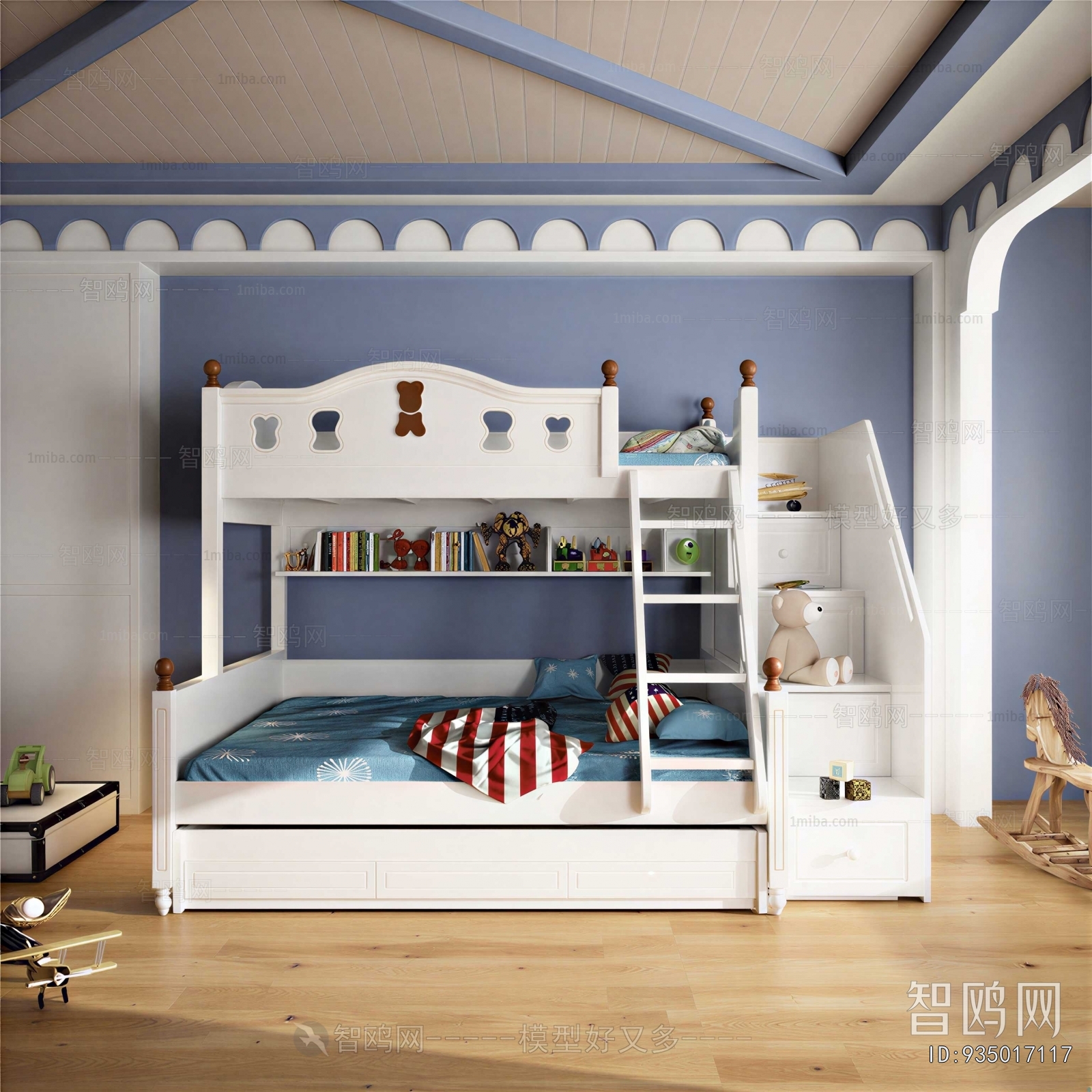 Modern Boy's Room And Son's Room