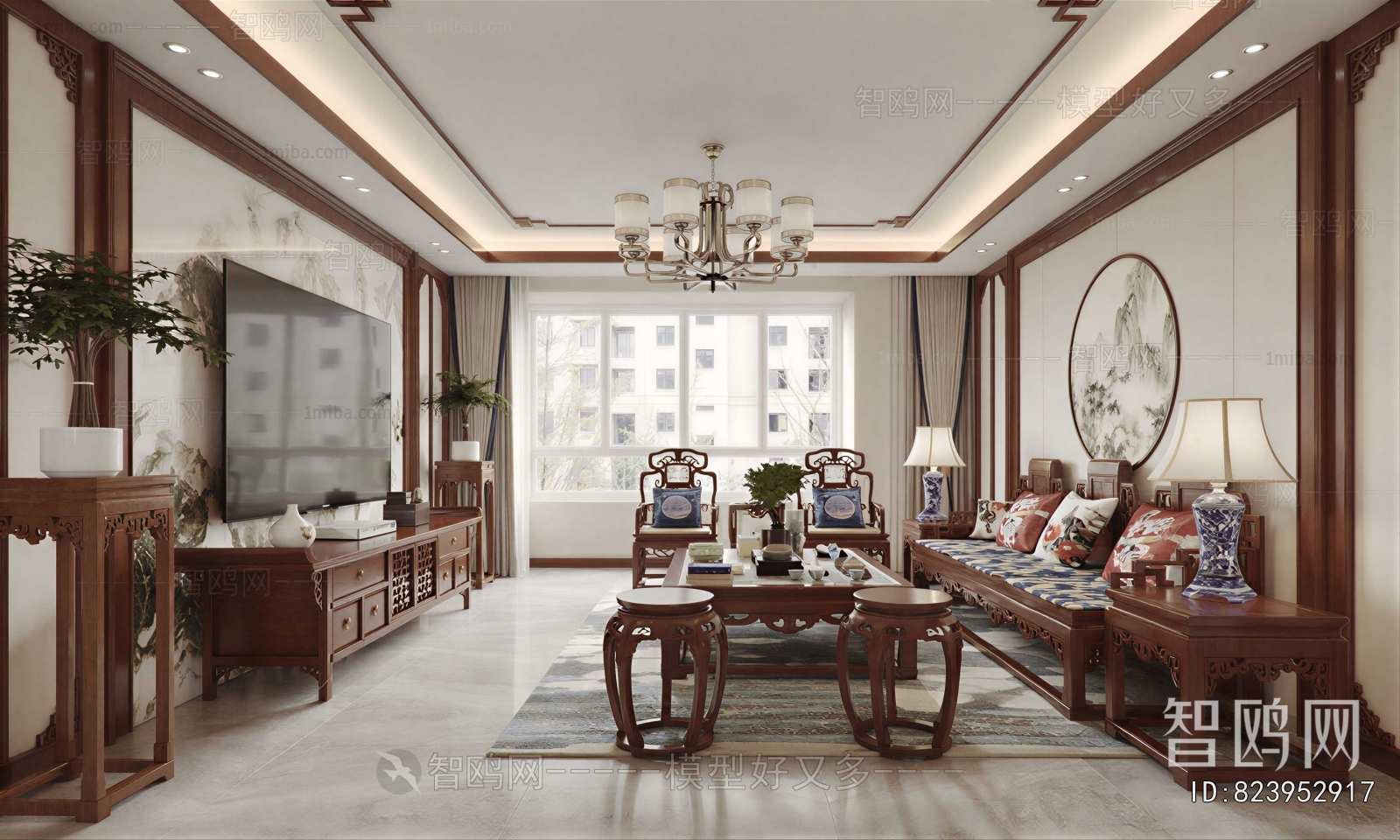 Chinese Style A Living Room