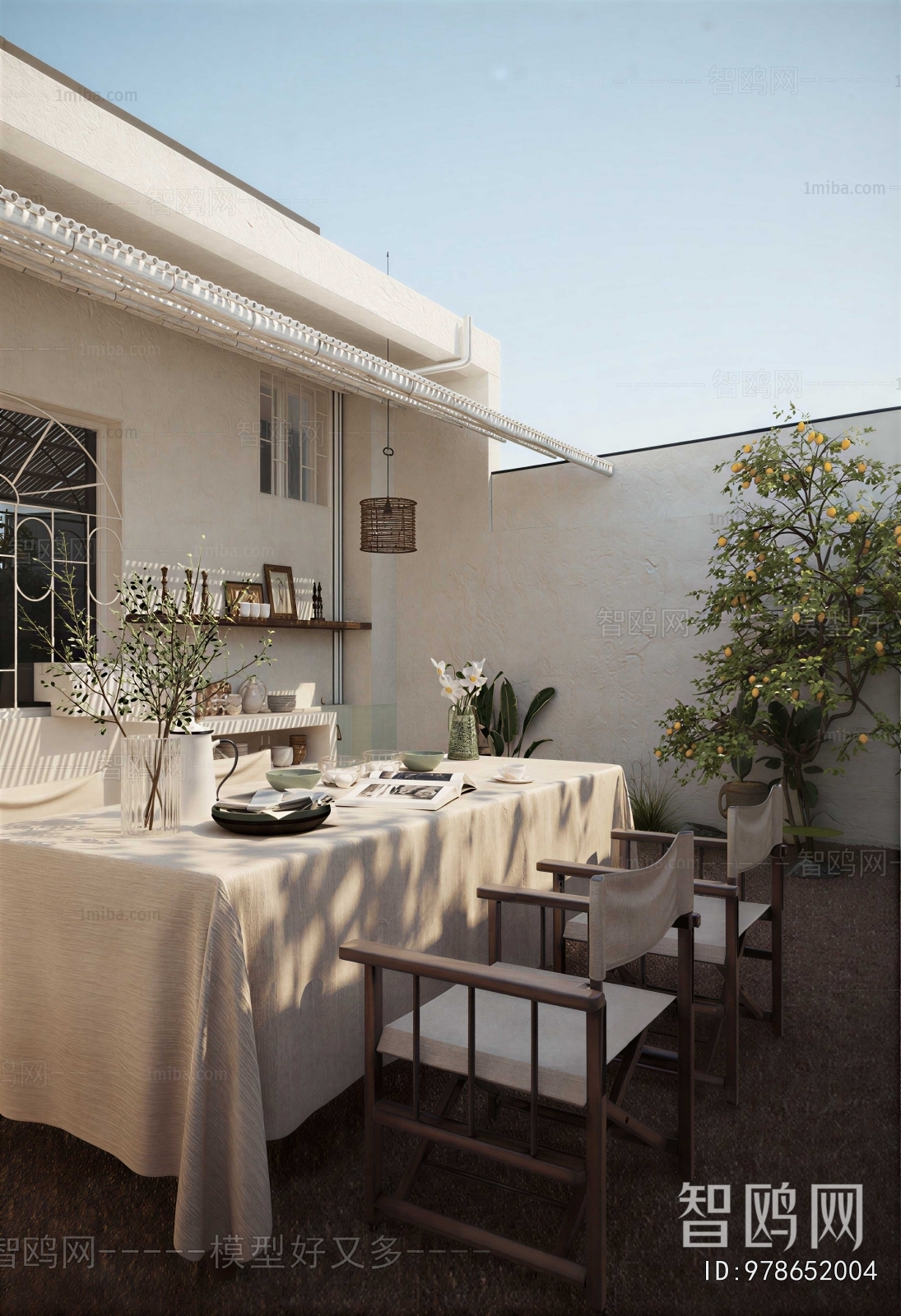 Nordic Style Courtyard/landscape