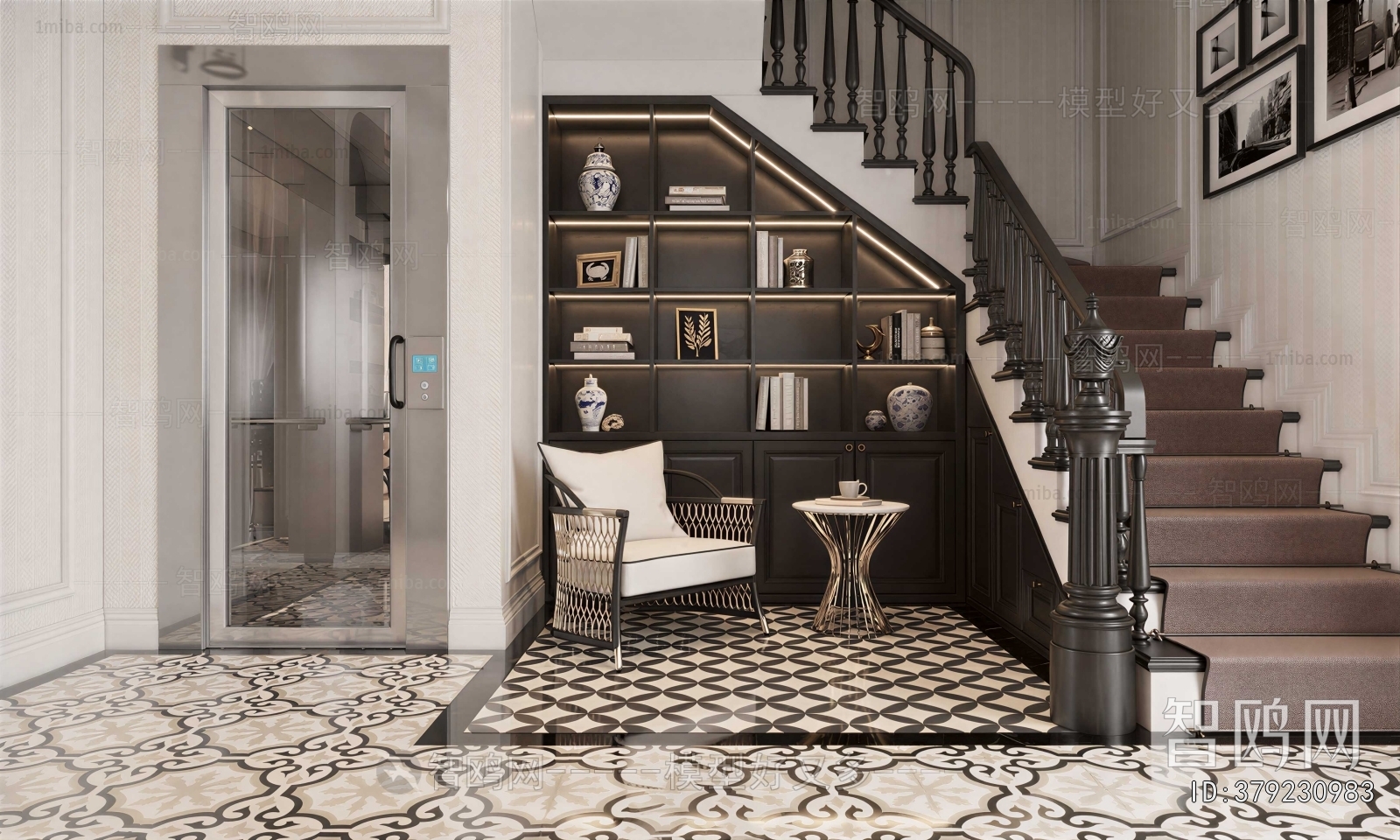 French Style Stairwell