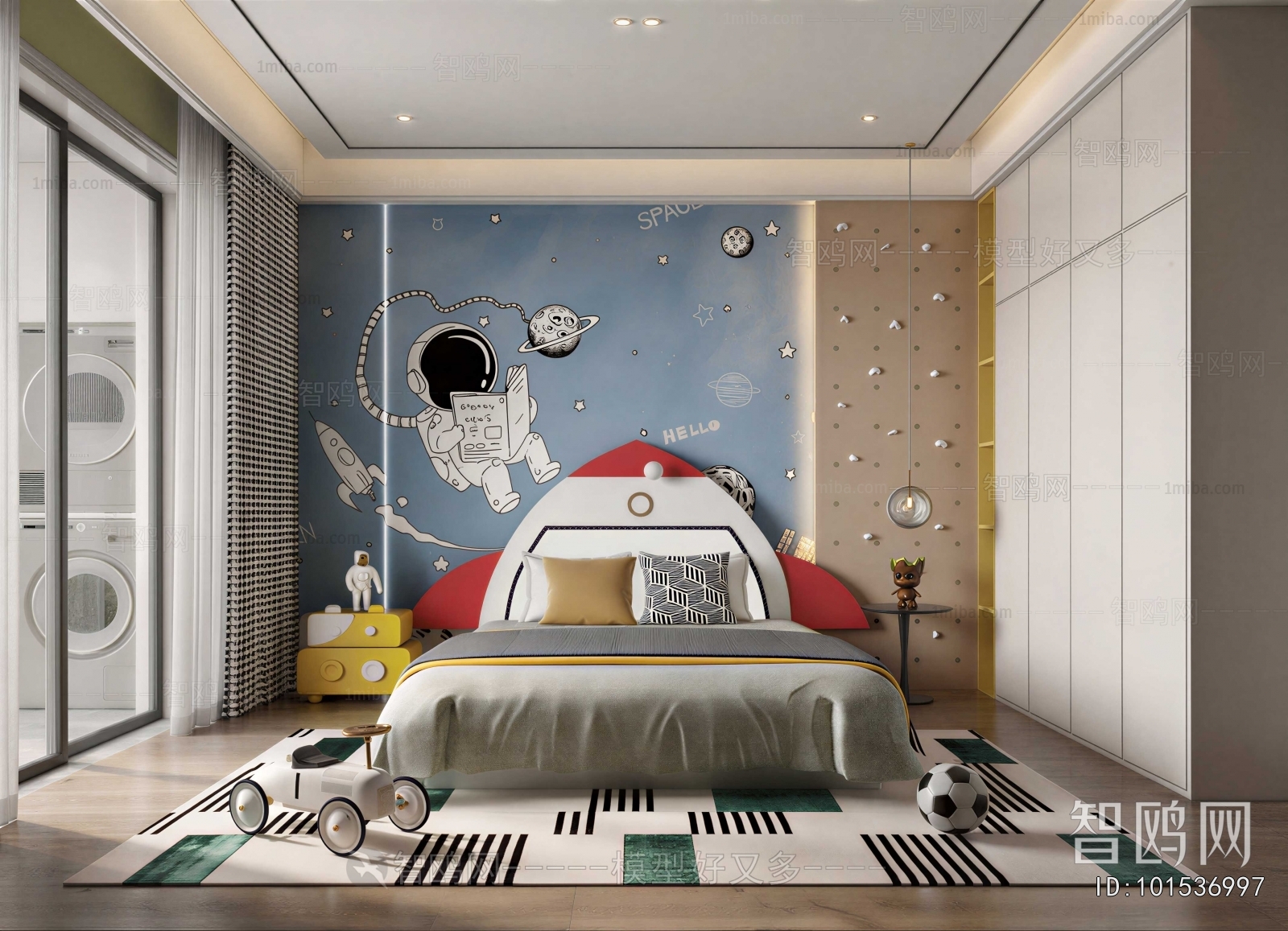 Modern Boy's Room And Son's Room