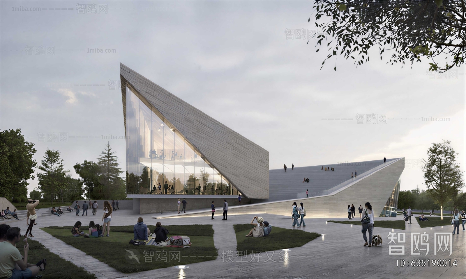 Modern Park Landscape