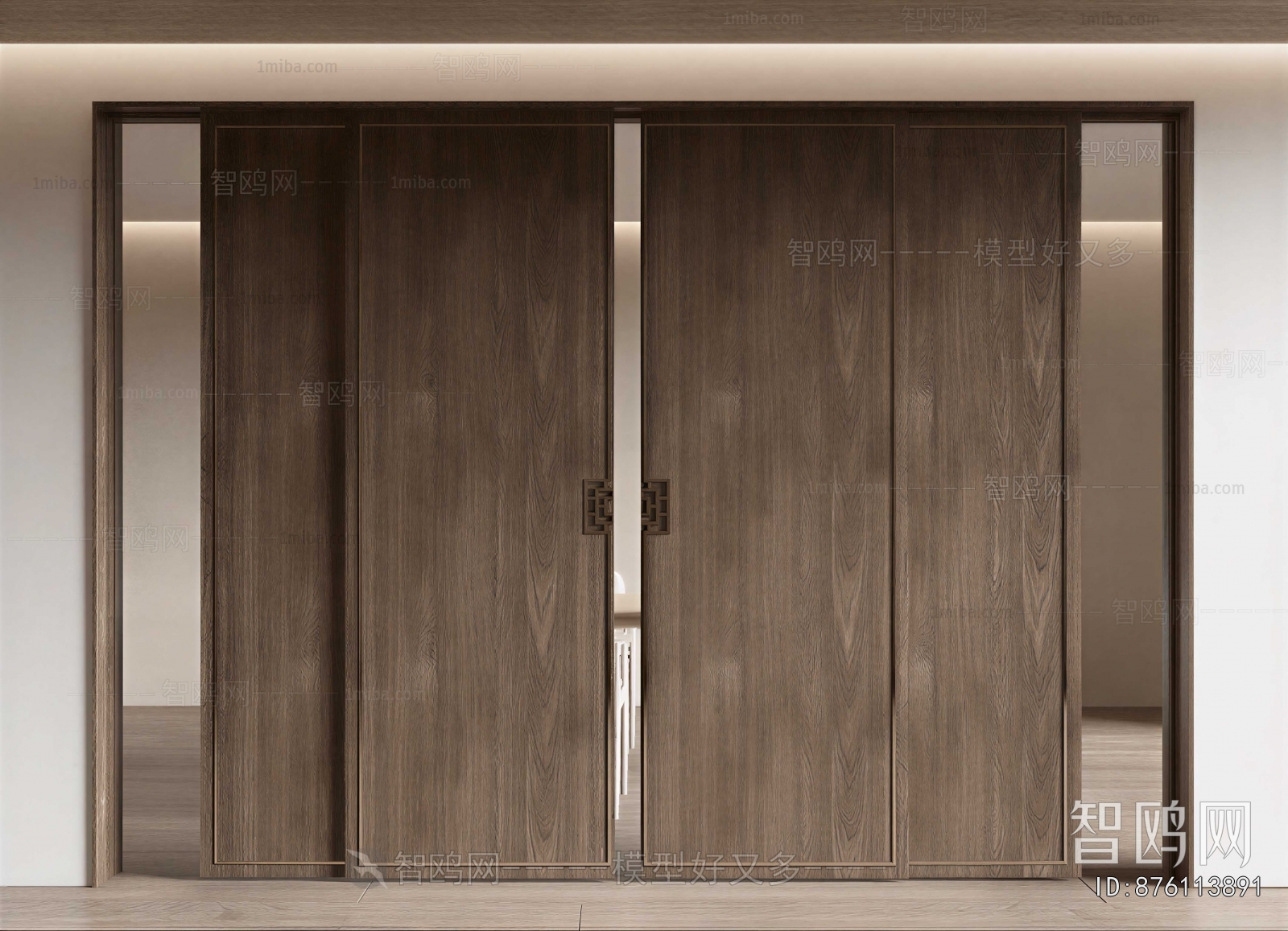 New Chinese Style Sliding Door