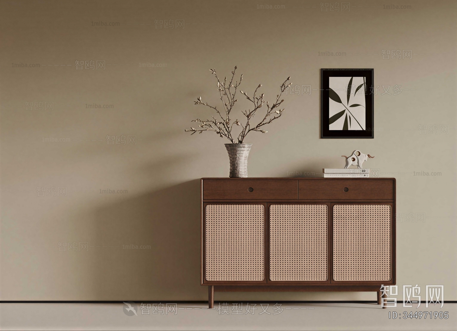 Wabi-sabi Style Entrance Cabinet
