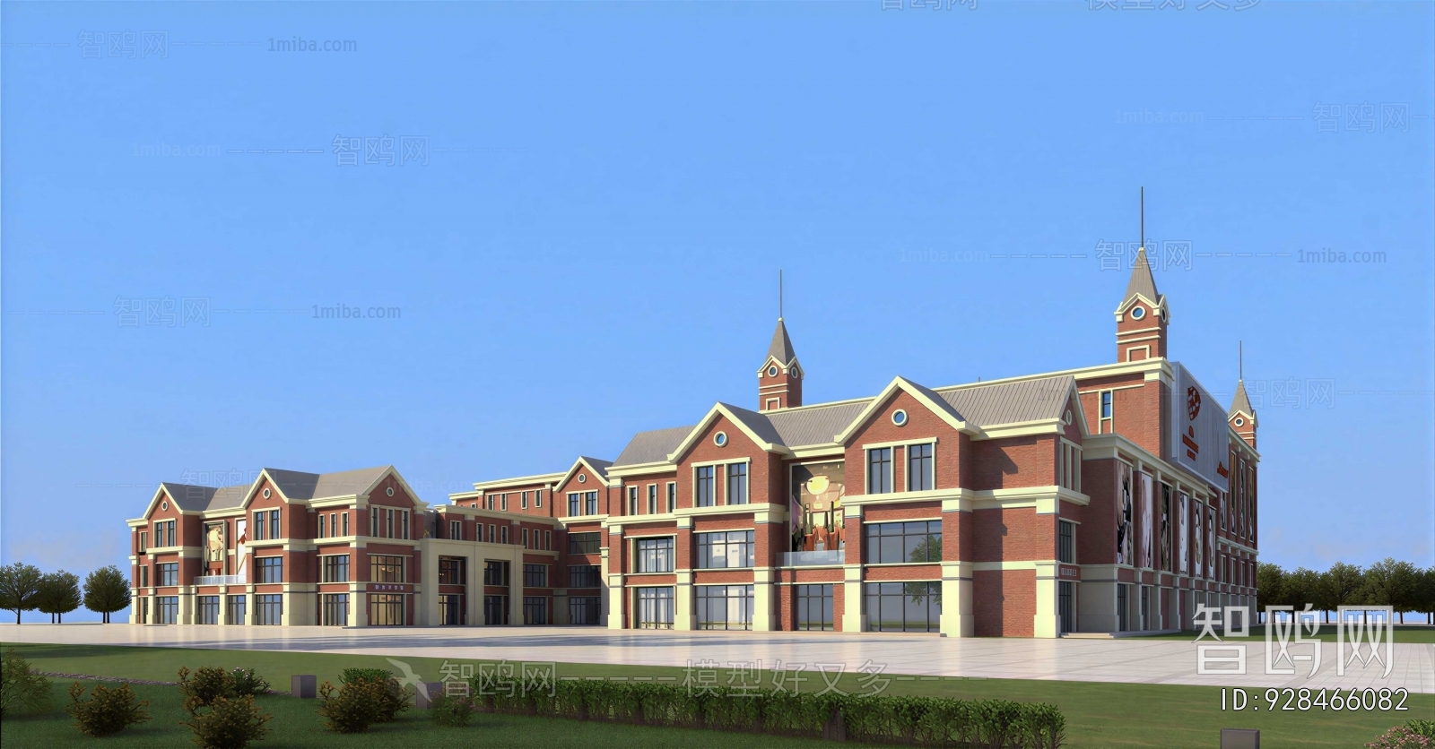 European Style Appearance Of Commercial Building