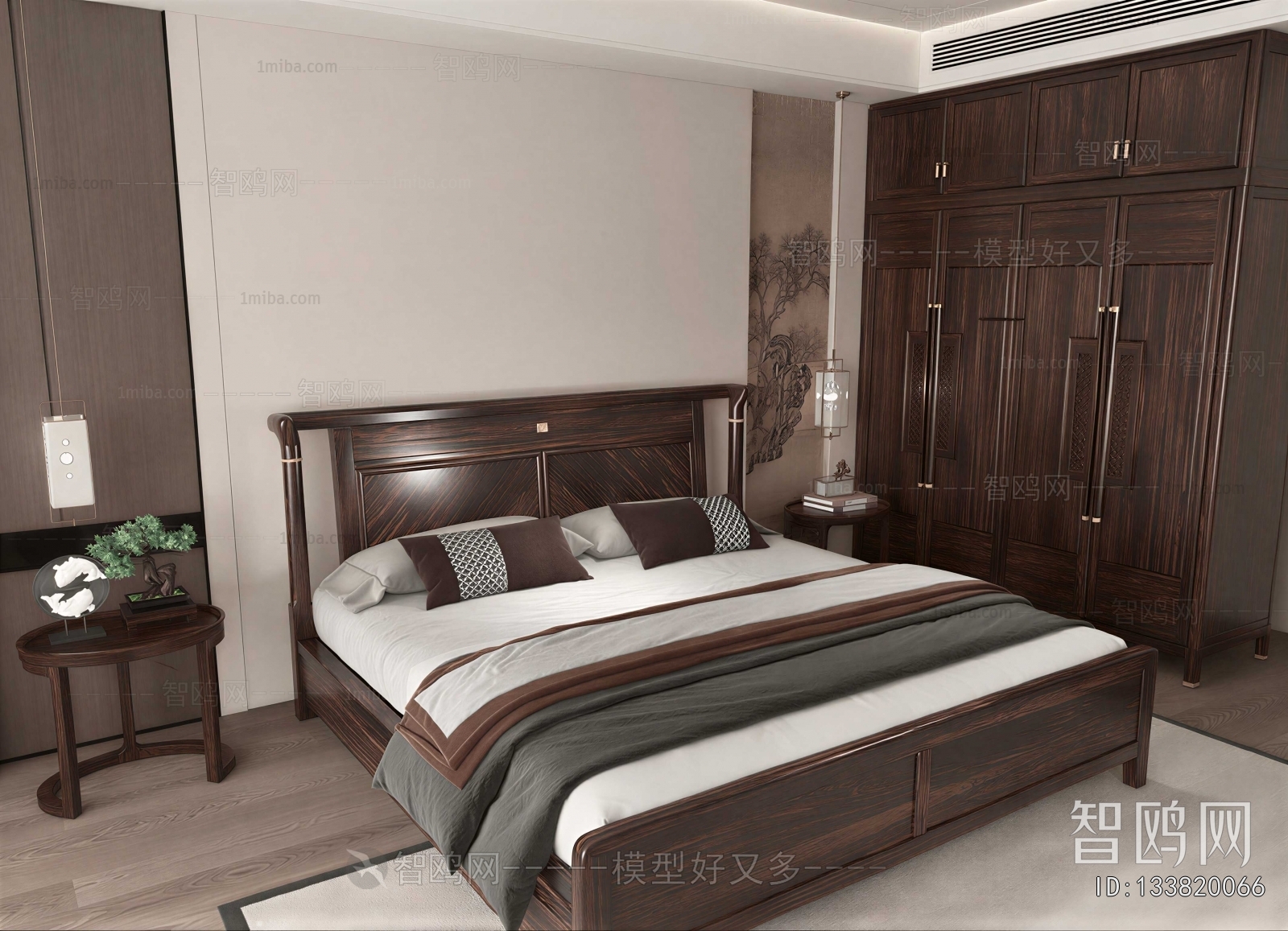 New Chinese Style Bedroom