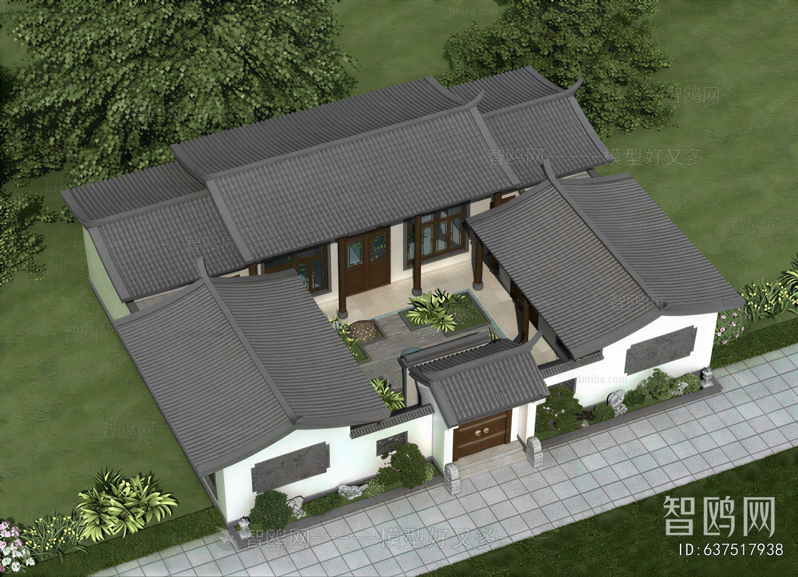 Chinese Style Residential Building