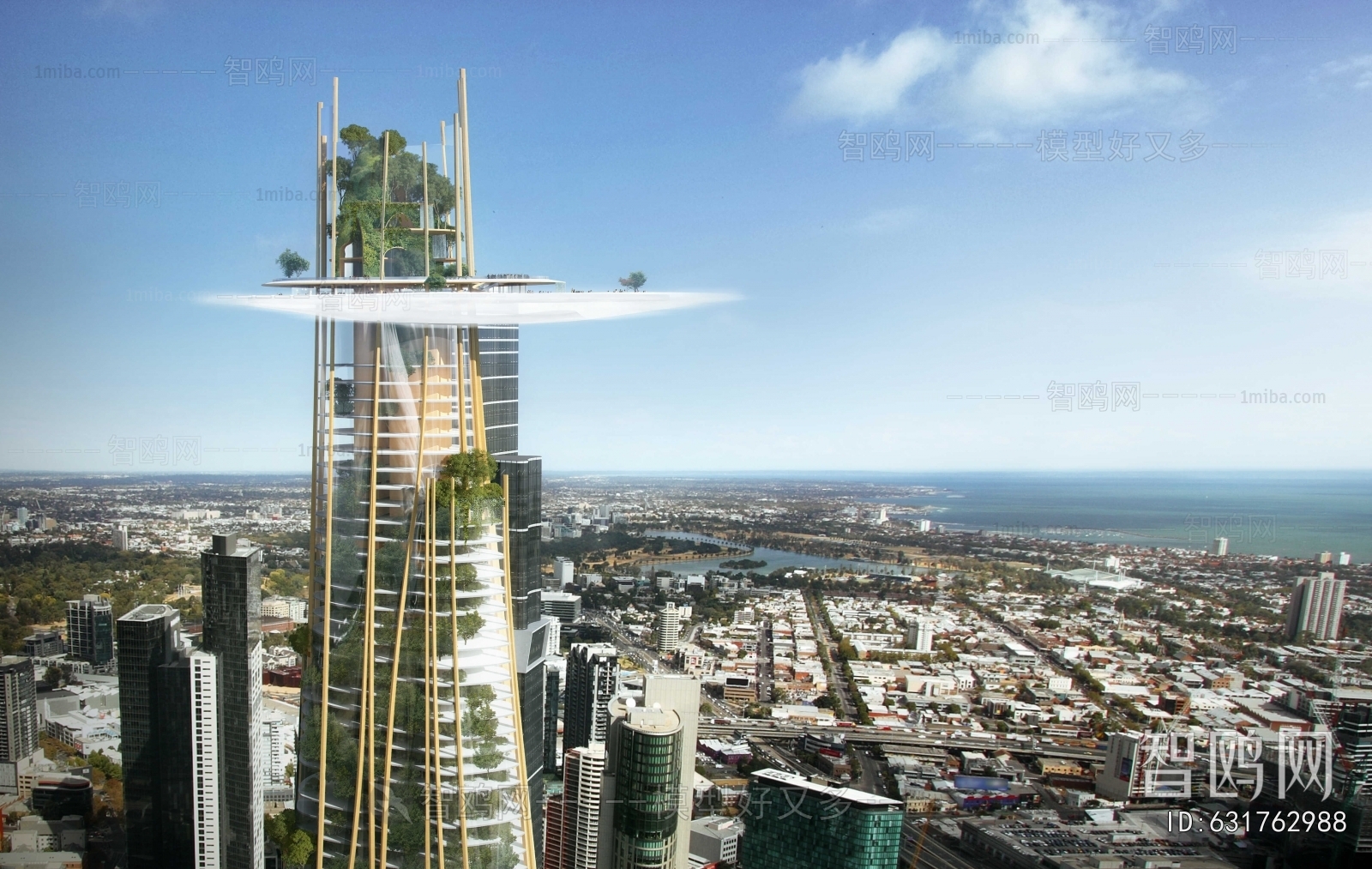 Modern Architectural Bird's-eye View Planning