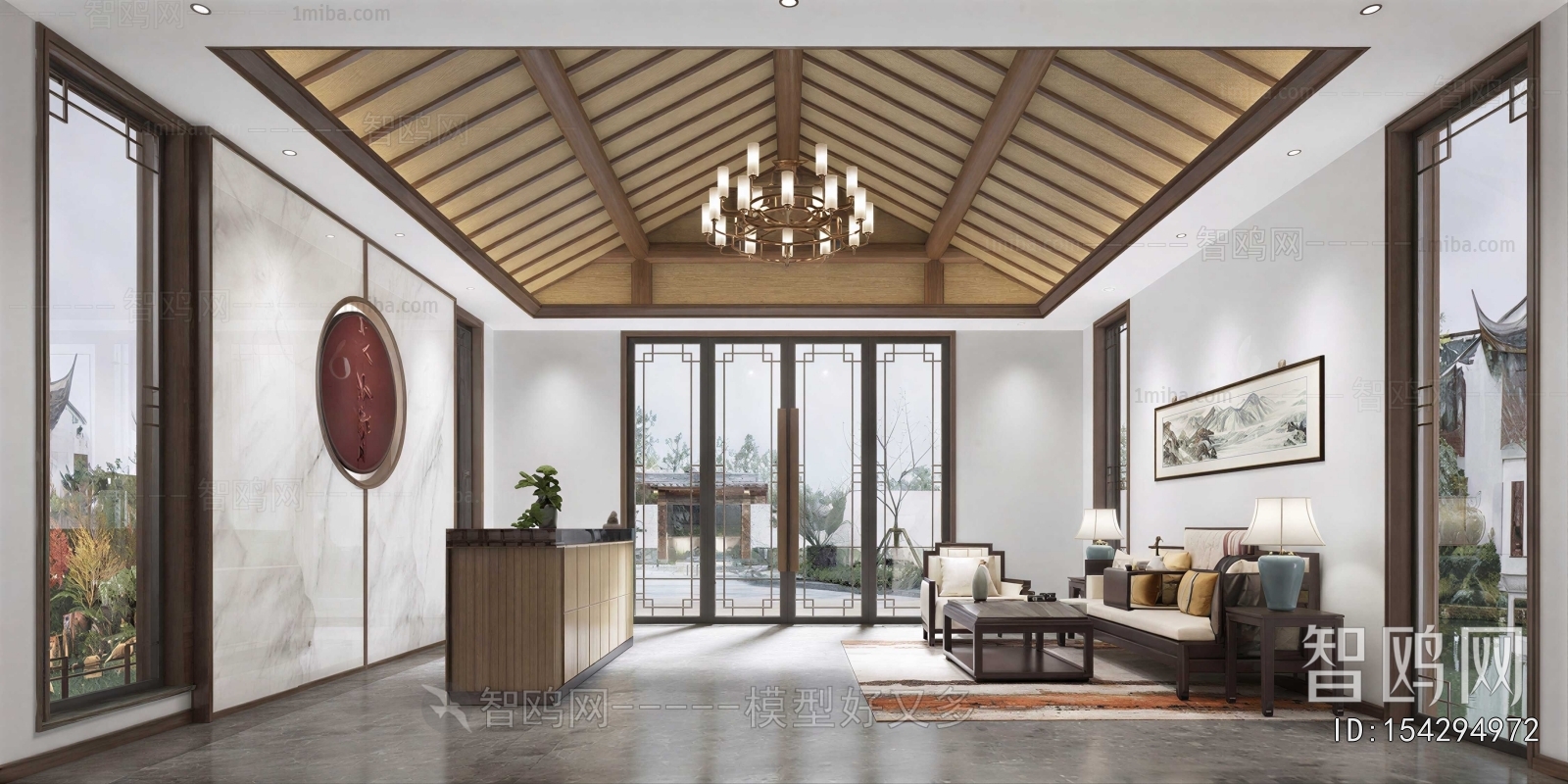New Chinese Style Reception Area