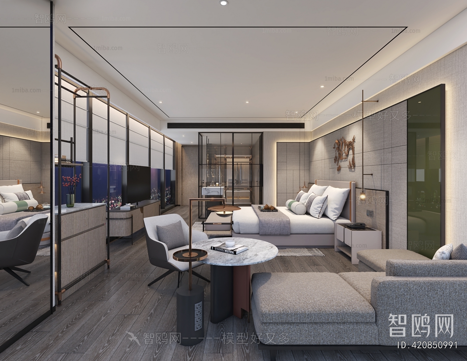 Modern Guest Room