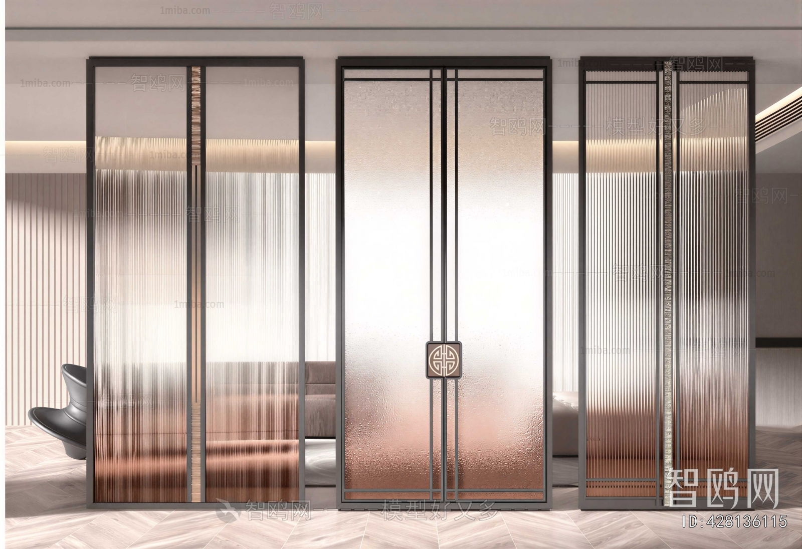 Modern Glass Screen Partition