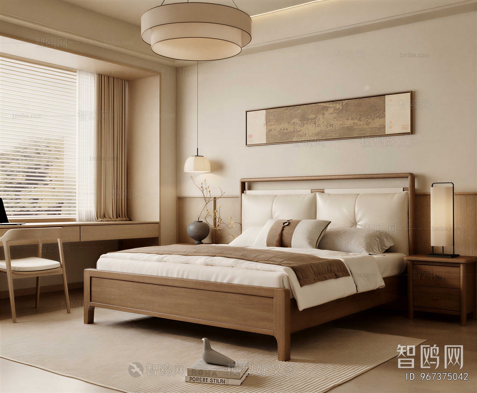 New Chinese Style Bedroom