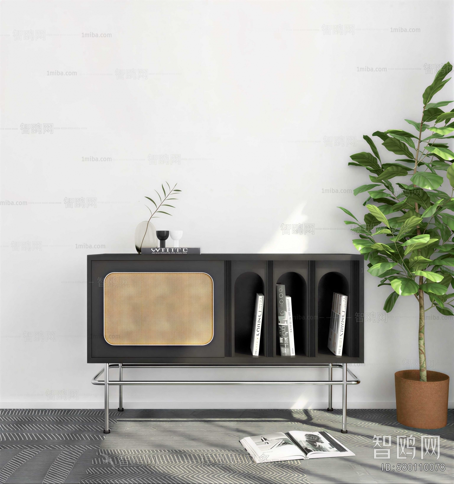 French Style Side Cabinet