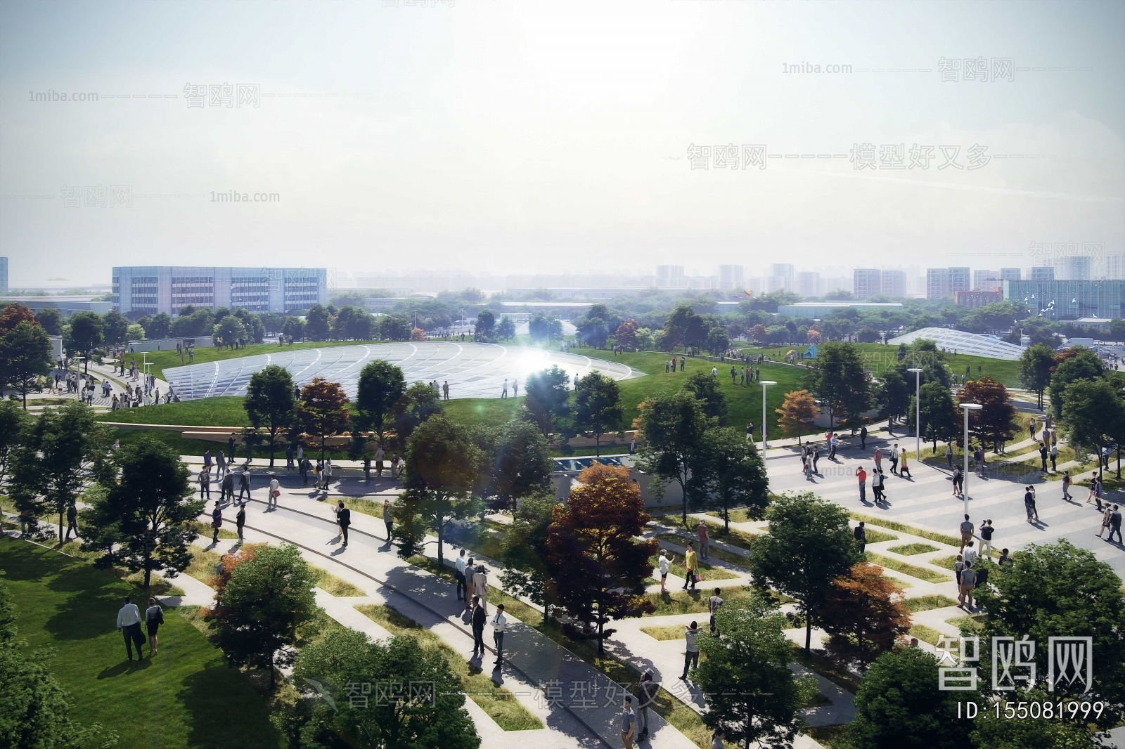 Modern Park Landscape