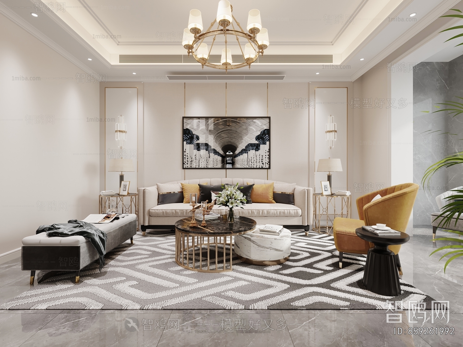 American Style A Living Room